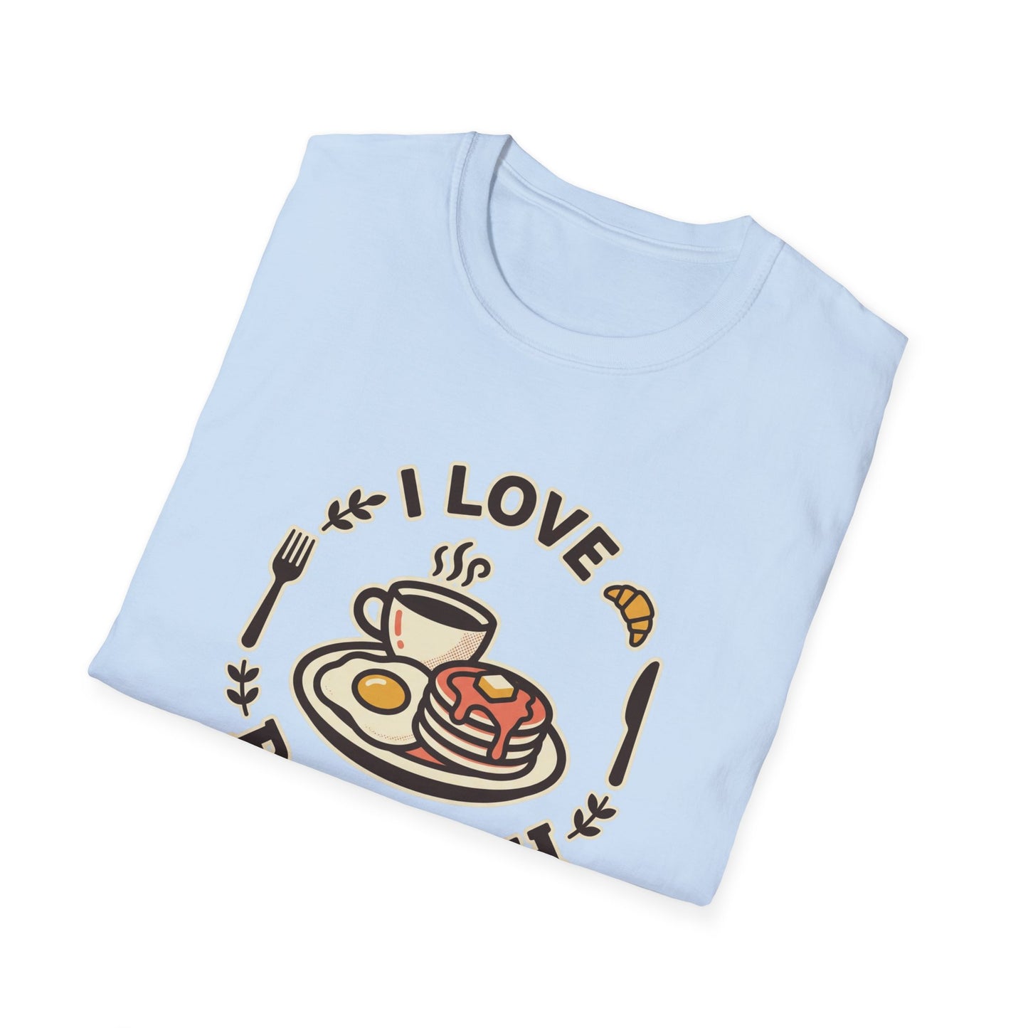 Brunch Lover T-Shirt – "I Love Brunch" Pancakes & Coffee Graphic Tee