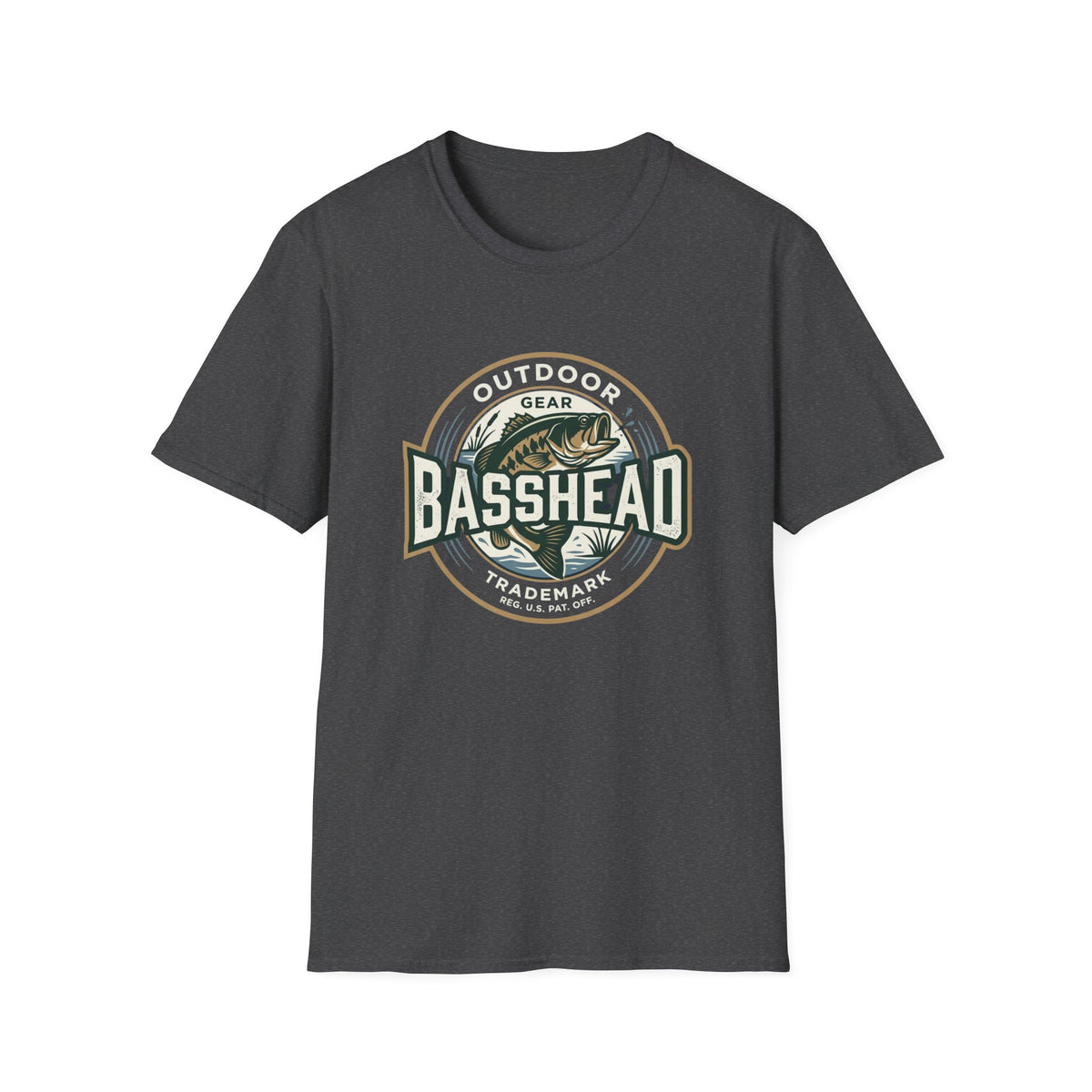 Basshead Fishing T-Shirt — Retro Bass Gear Tee