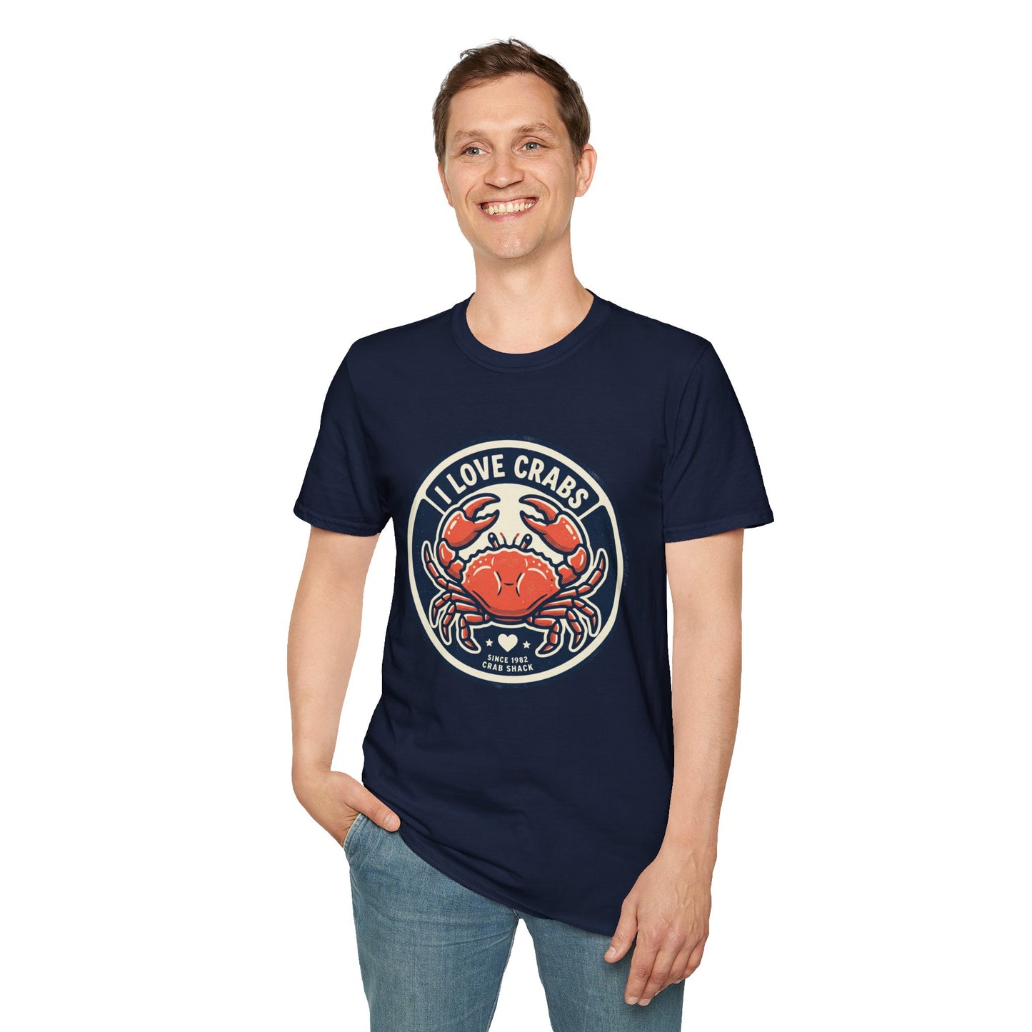 Crab Lover T-Shirt — I Love Crabs Vintage Seafood Graphic Tee
