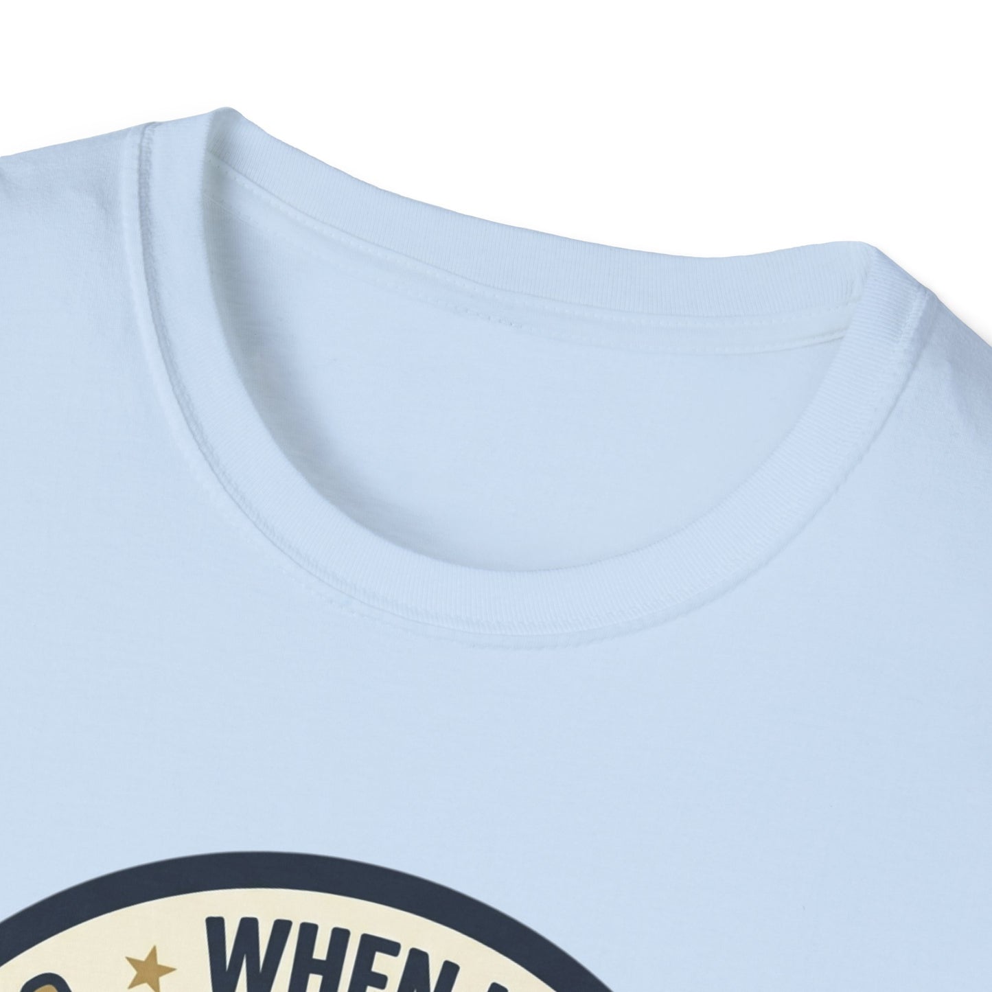 Golf Humor T-Shirt — "When I Hit Hard It May Go In The Wrong Hole" Vintage Golf Joke Tee