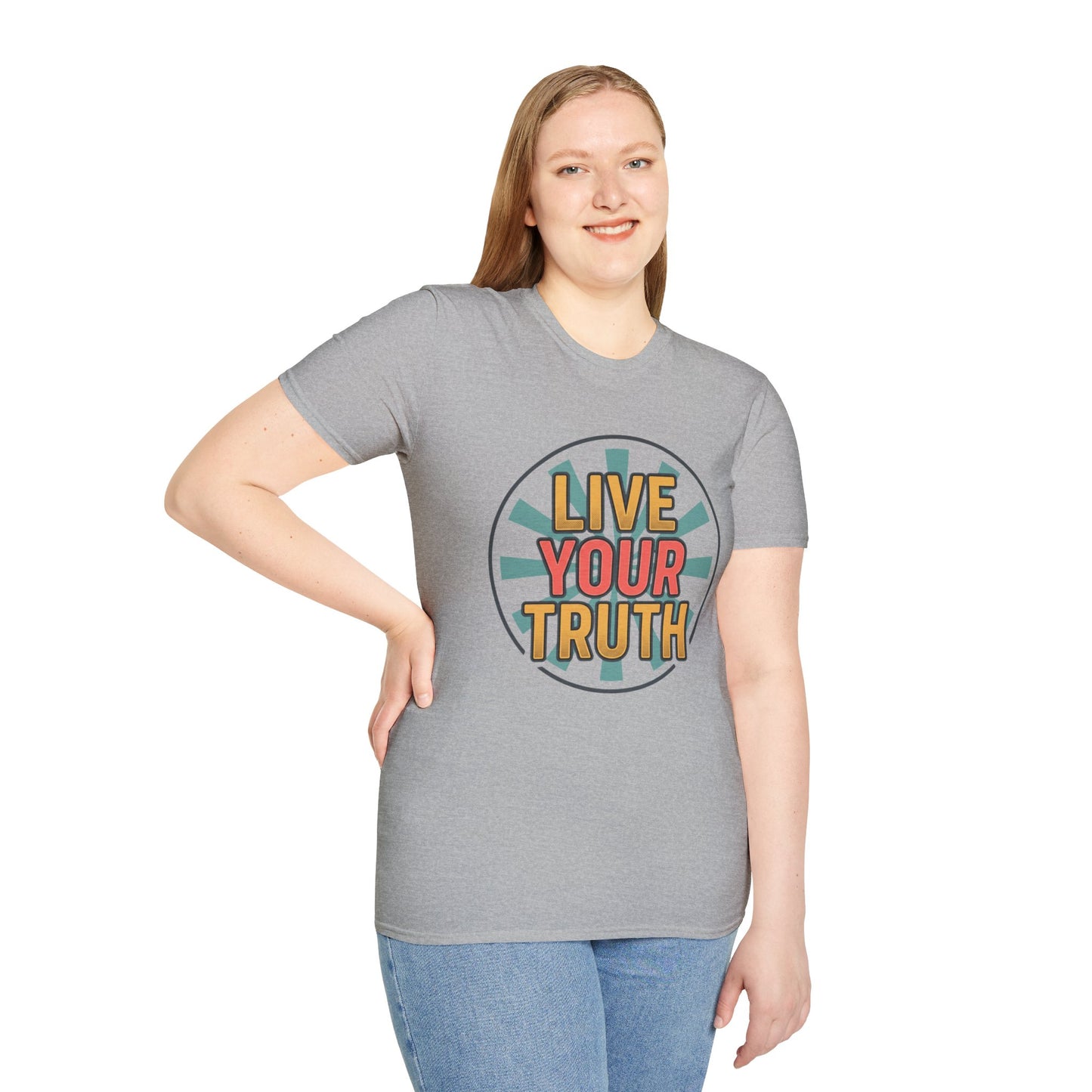 Live Your Truth T-Shirt — Retro Inspirational Graphic Tee
