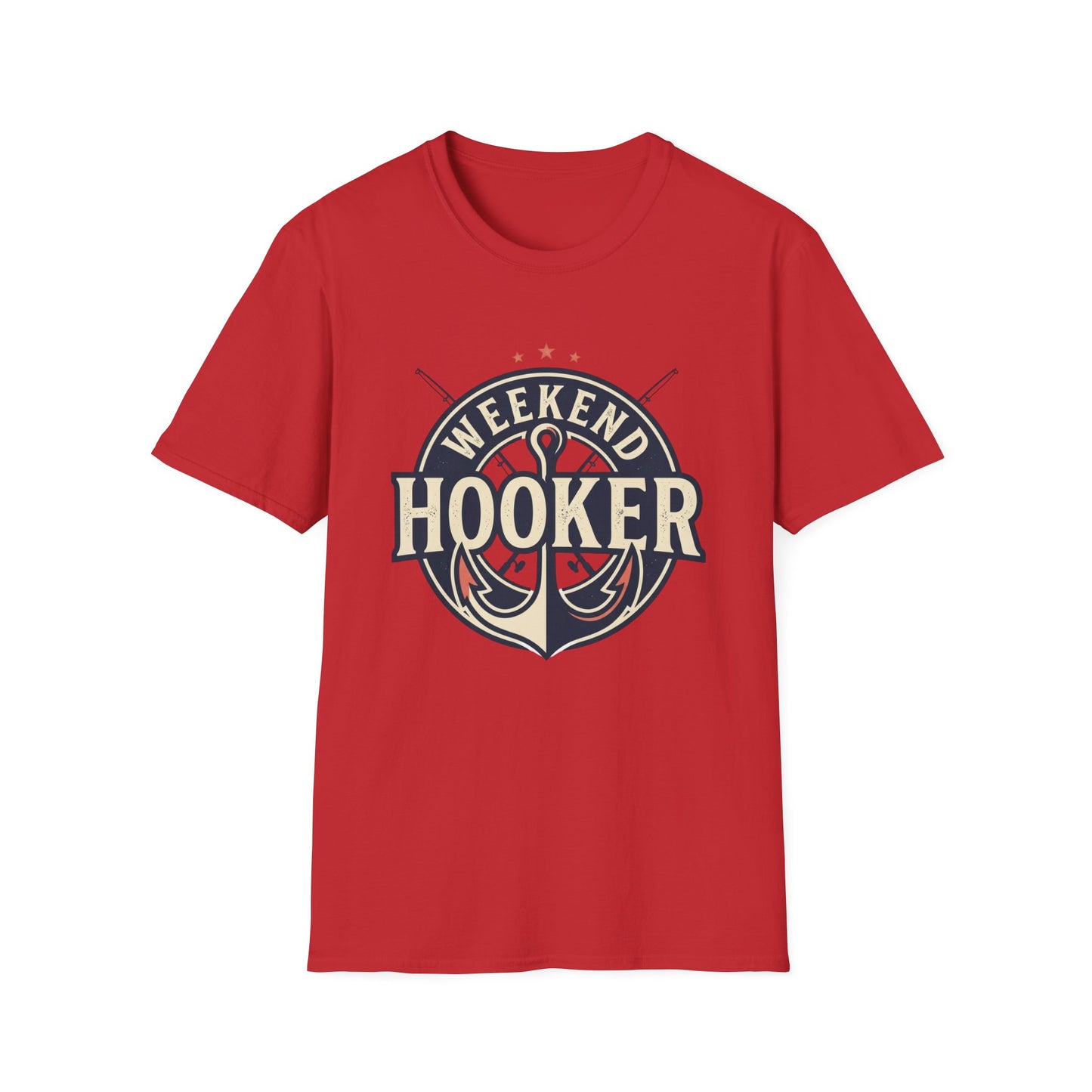 Weekend Hooker Fishing T-Shirt — Anchor & Rod Graphic Tee