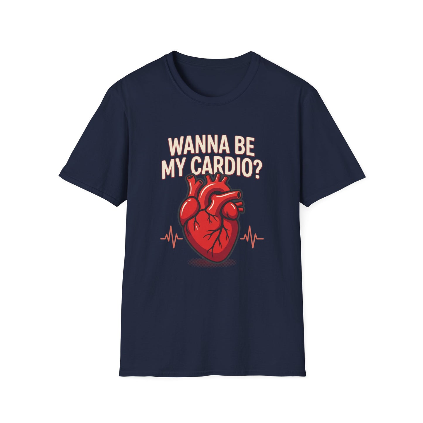 Wanna Be My Cardio? T-Shirt — Cute Anatomical Heart Graphic Tee