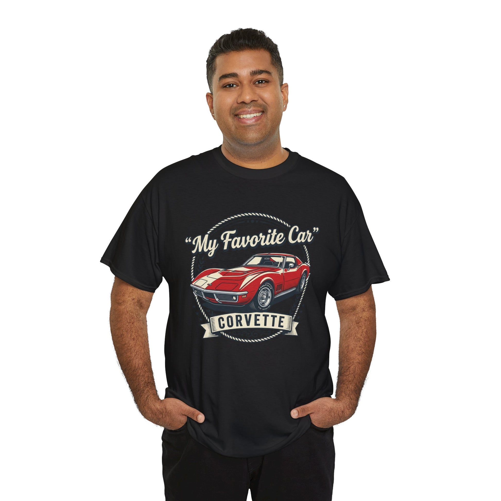 Corvette 'My Favorite Car' Classic Muscle Tee Printify