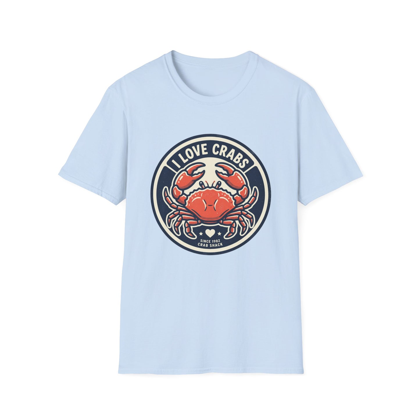 Crab Lover T-Shirt — I Love Crabs Vintage Seafood Graphic Tee