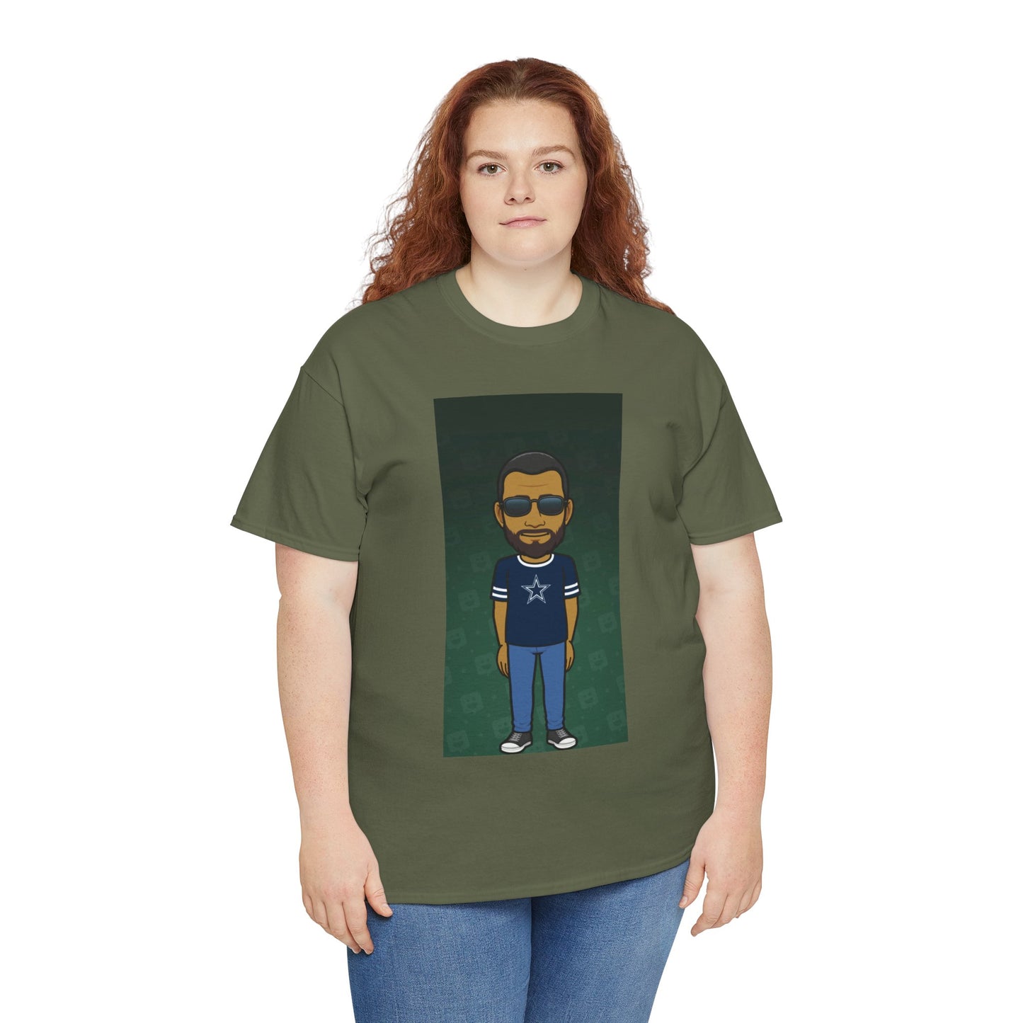 Cartoon Guy Graphic Tee — Personalized Avatar Shirt Printify