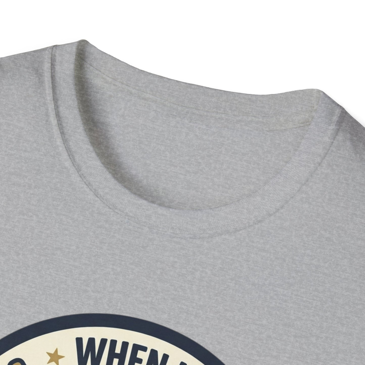 Golf Humor T-Shirt — "When I Hit Hard It May Go In The Wrong Hole" Vintage Golf Joke Tee