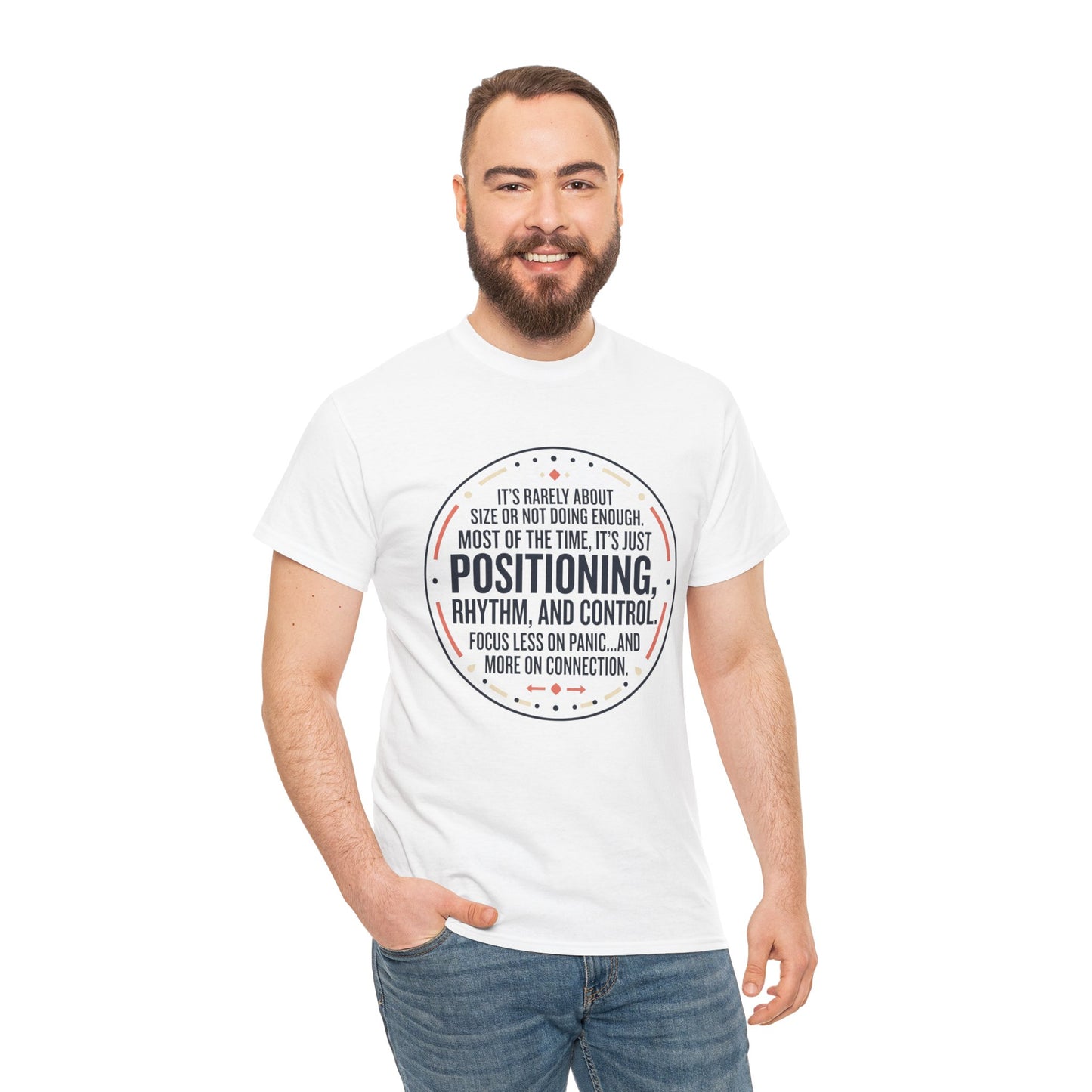 "Positioning, Rhythm, and Control" Motivational Tee—Inspirational Quote T-Shirt