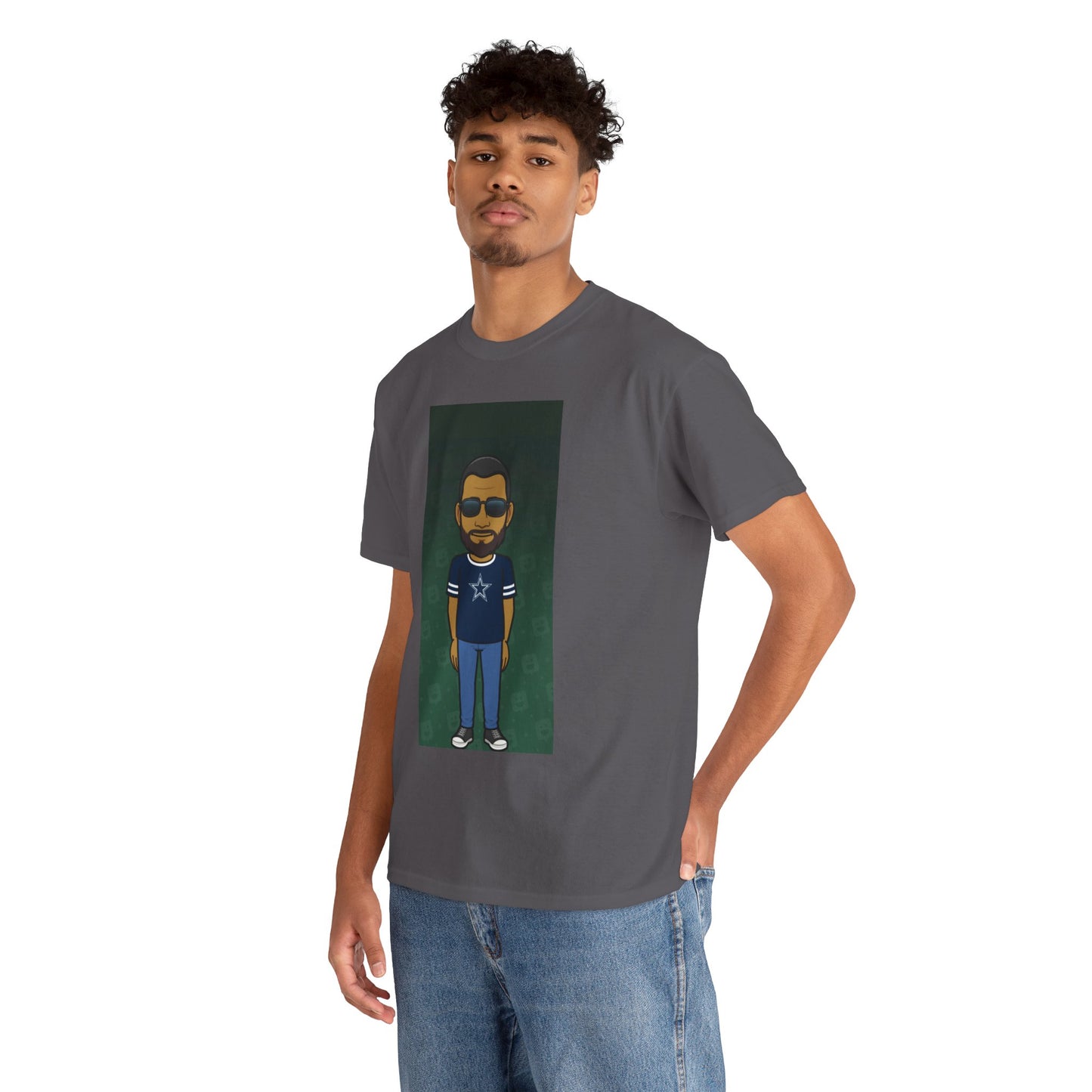 Cartoon Guy Graphic Tee — Personalized Avatar Shirt Printify