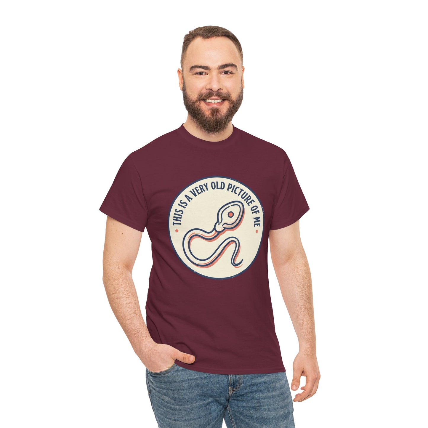 "This Is A Very Old Picture Of Me" Retro Snake Graphic Tee