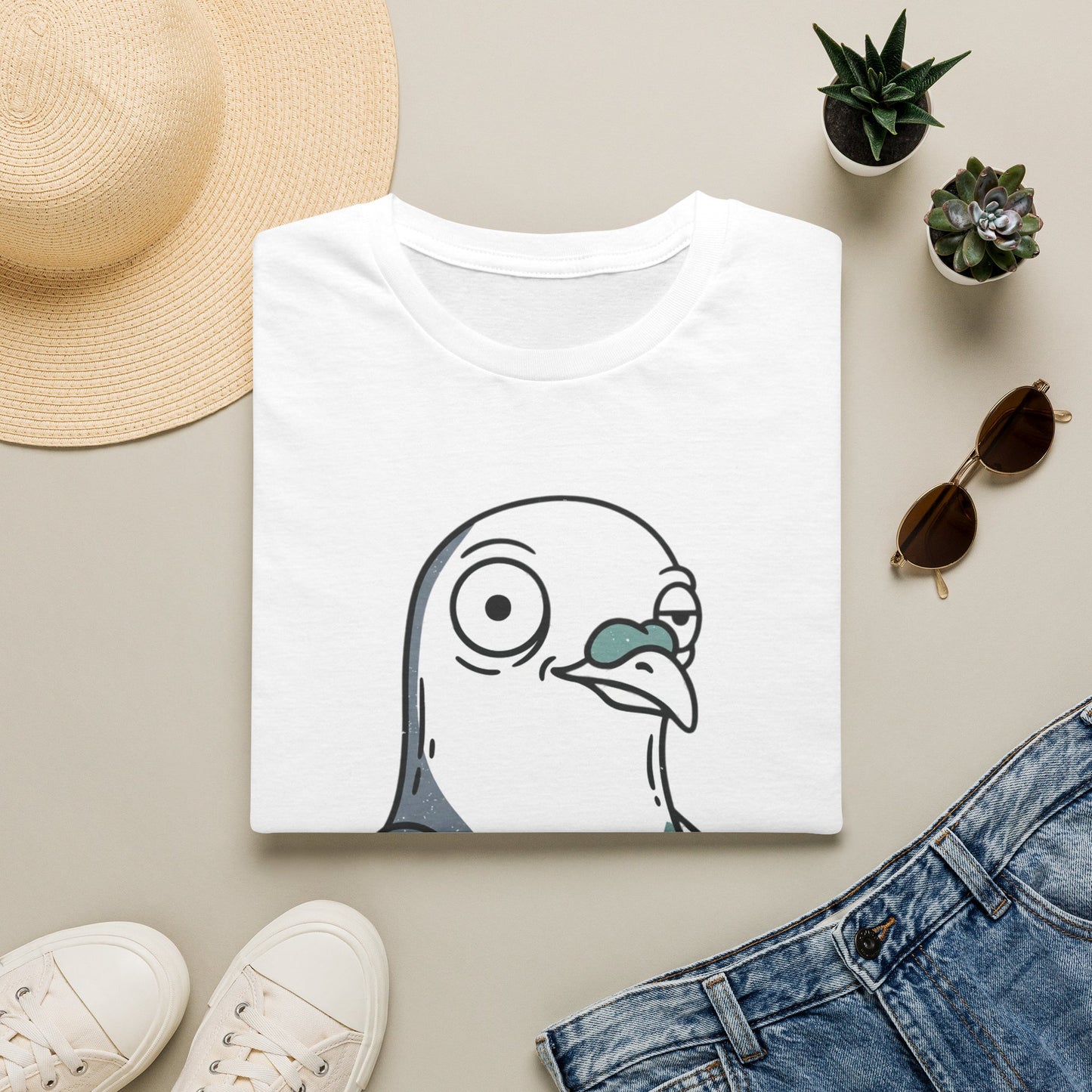 Pigeon Meme T‑Shirt — “Blink If You Want Some Of This” Funny Graphic Tee
