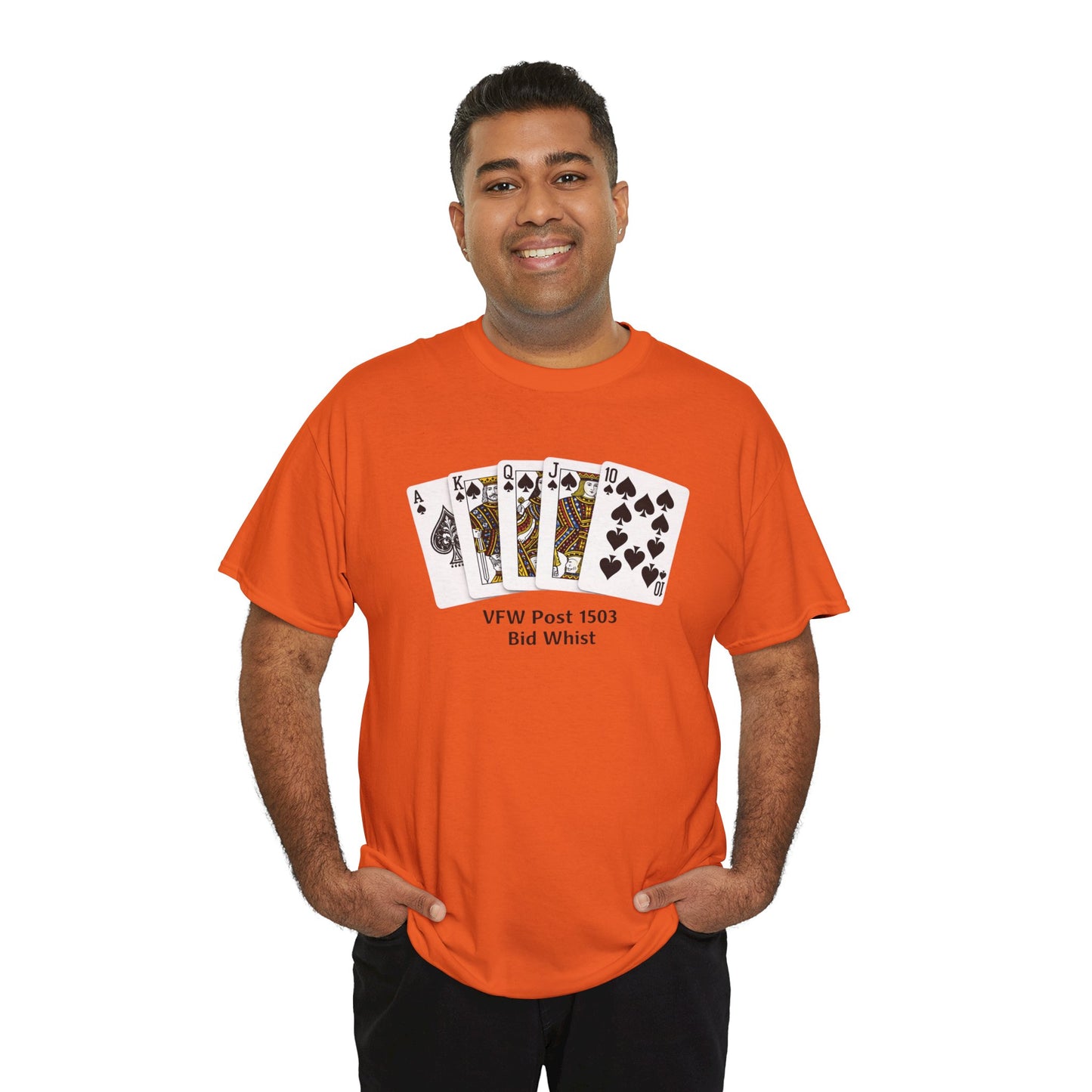 Bid Whist Card Tee — VFW Post 1501 Poker Night T-Shirt