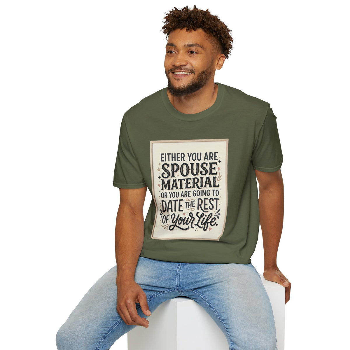Spouse Material T-Shirt – Funny Relationship Quote Tee