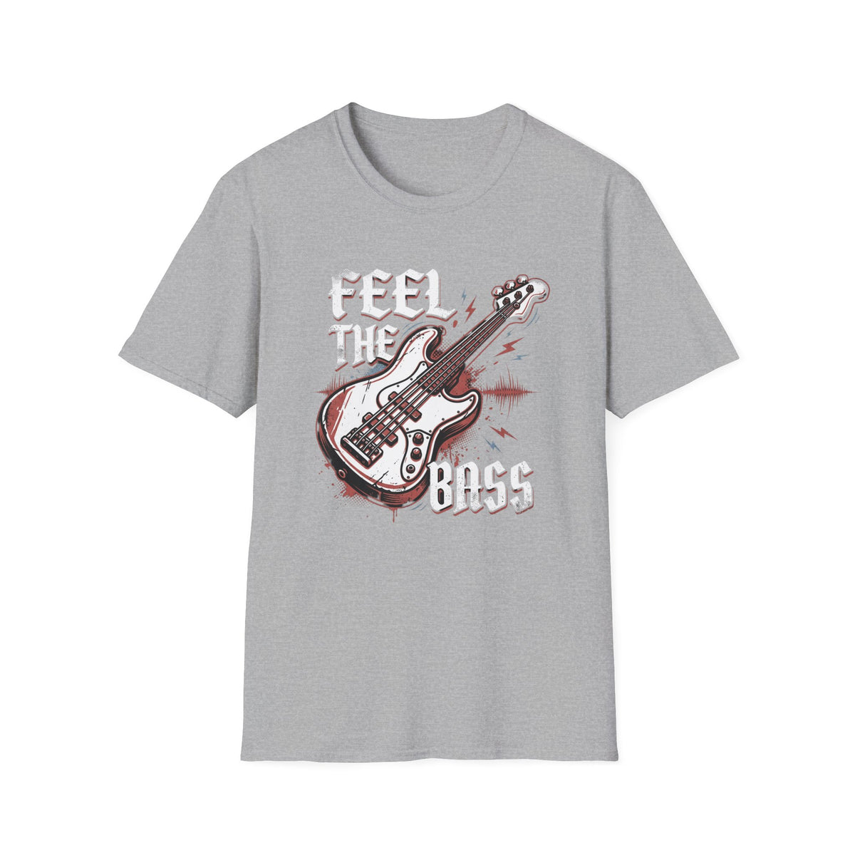 Bass Guitar Graphic T-Shirt — Rock Music Tee ("Bass Player")