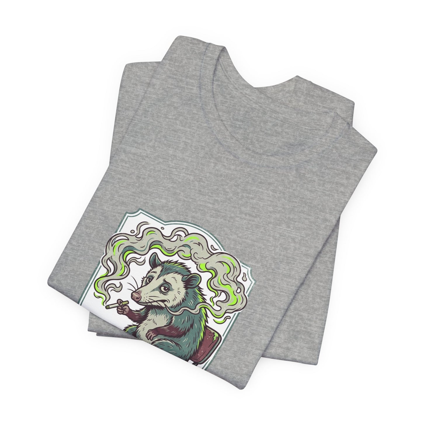 Terrible Life Choices opossum smoking Tee | absurdist, ironic animal