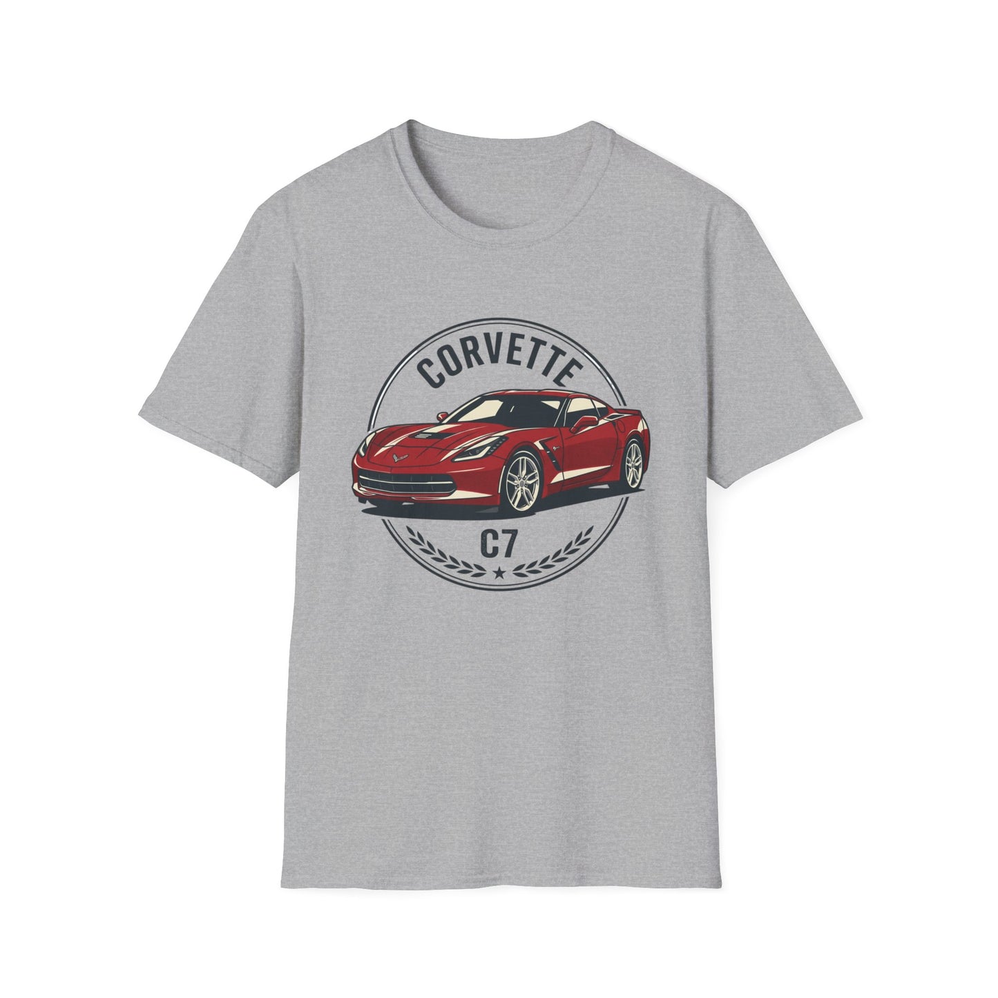 Corvette C7 Tee — Retro Red Sports Car T-Shirt
