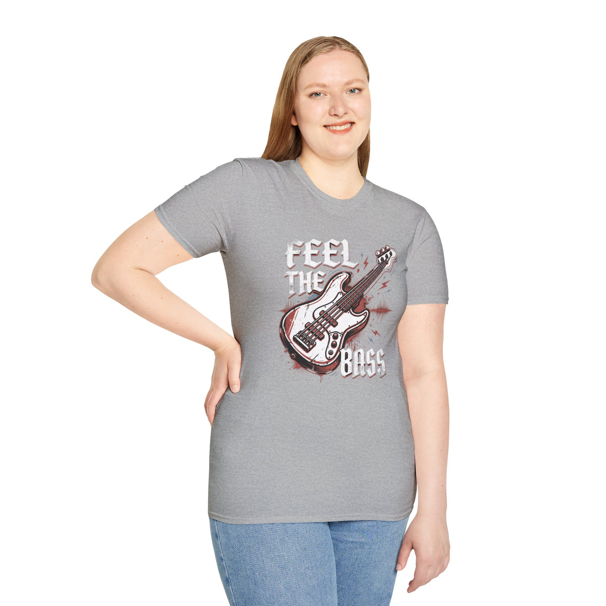 Bass Guitar Graphic T-Shirt — Rock Music Tee ("Bass Player")