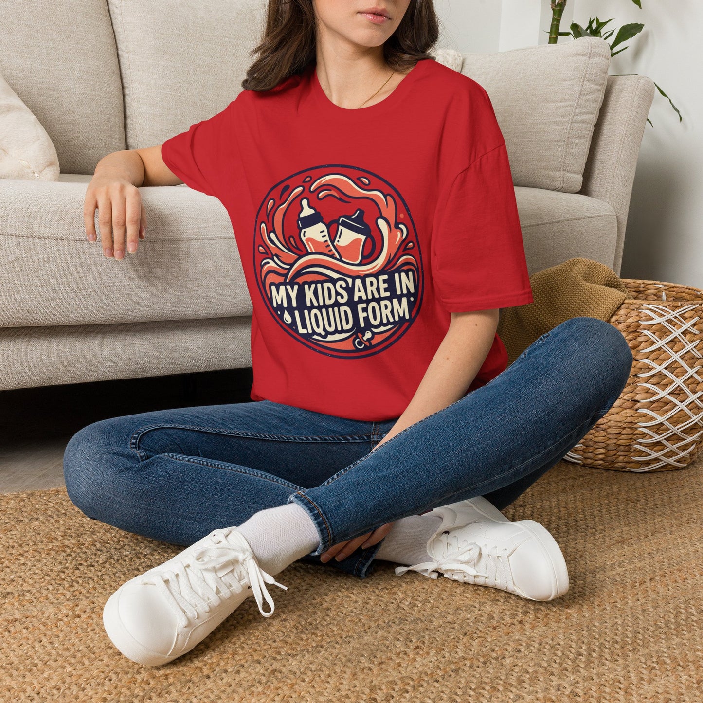 "My Kids Are in Liquid Form" Funny Parenting Tee