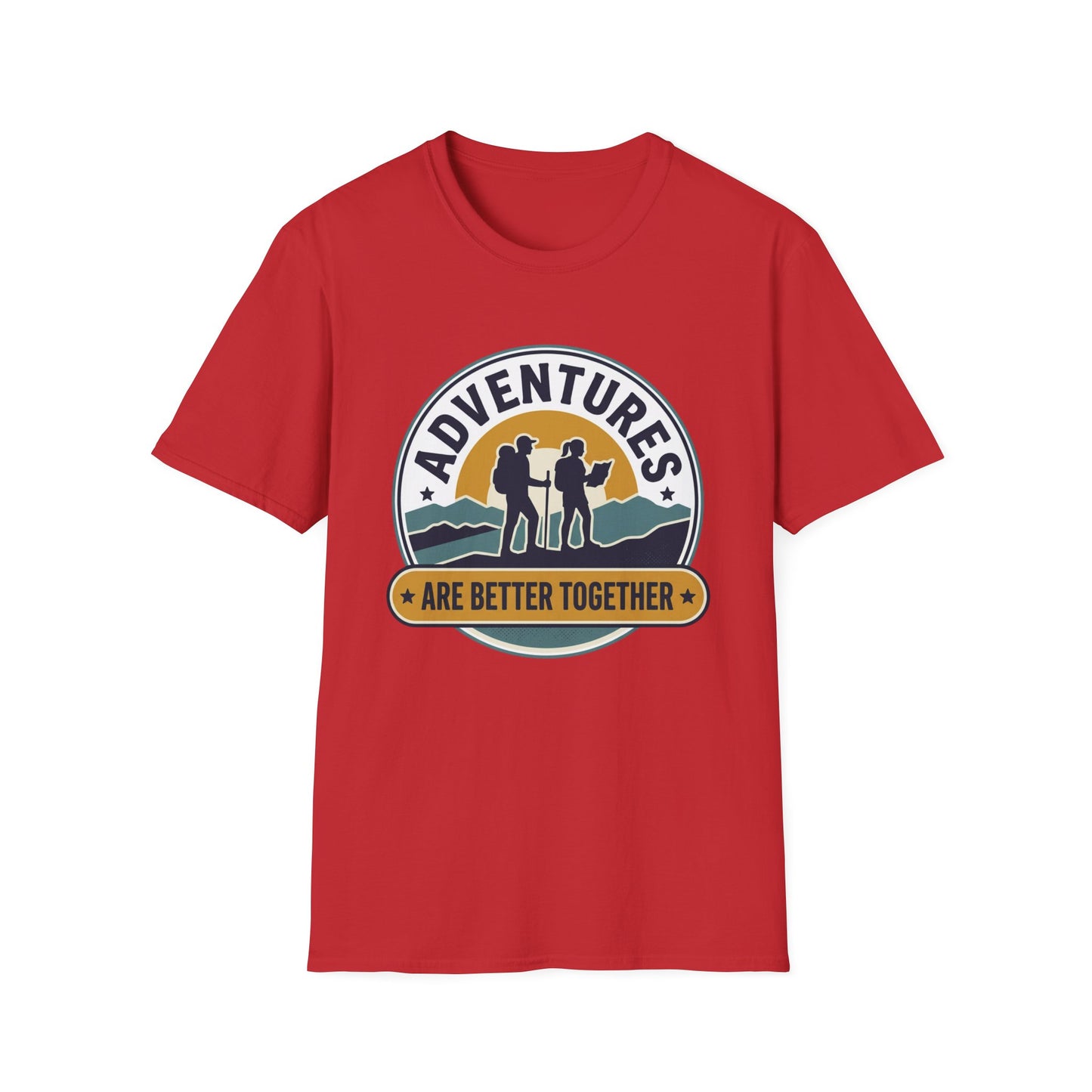 Adventures Are Better Together T-Shirt — Couples Hiking Outdoor Graphic Tee