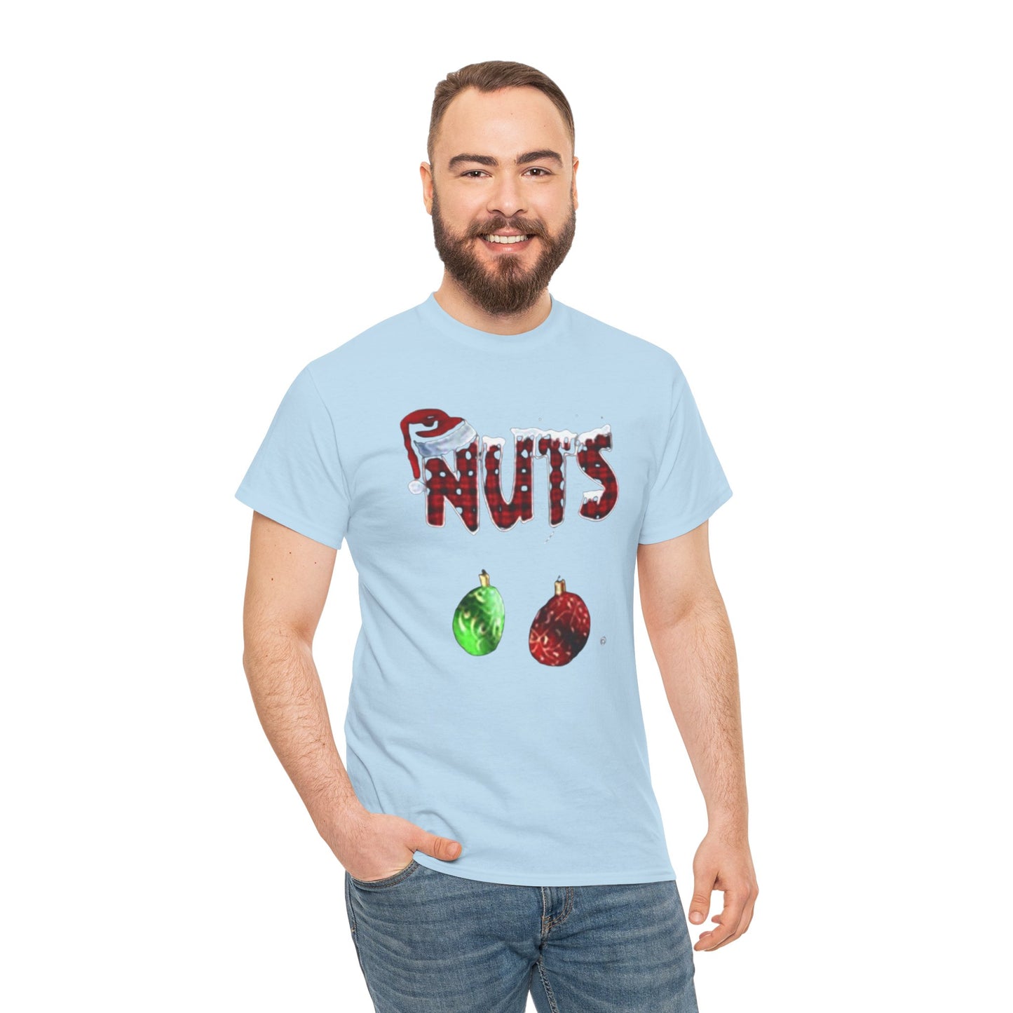 Holiday 'Nuts' Tee — Funny Christmas Ornament Graphic T-Shirt Printify