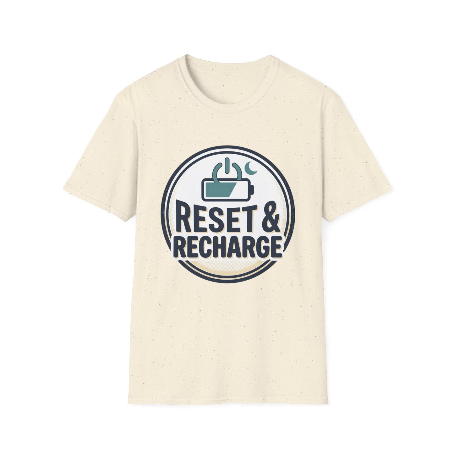 Reset & Recharge T-Shirt — Self-Care Relaxation Graphic Tee