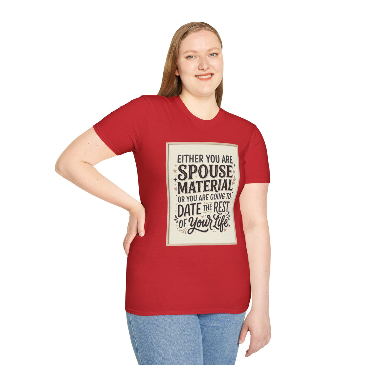 Spouse Material T-Shirt – Funny Relationship Quote Tee