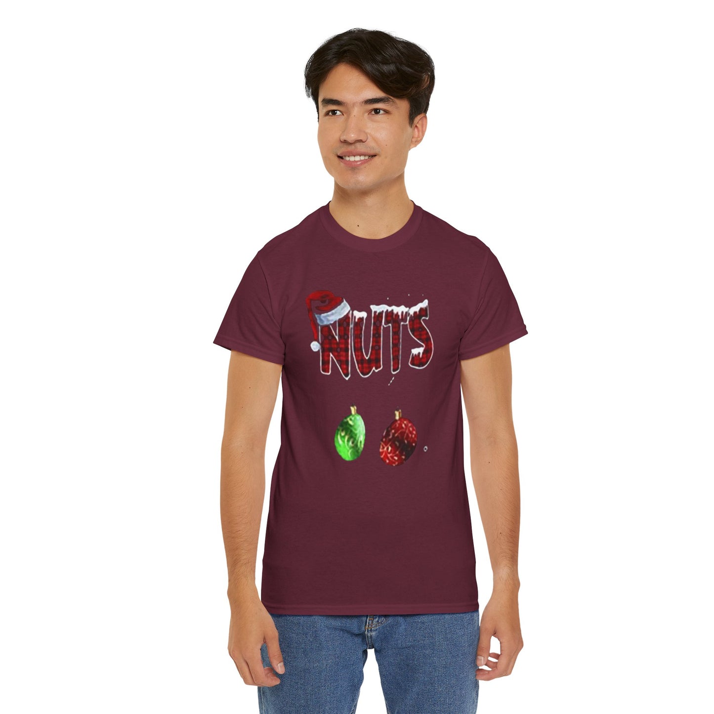Holiday 'Nuts' Tee — Funny Christmas Ornament Graphic T-Shirt Printify