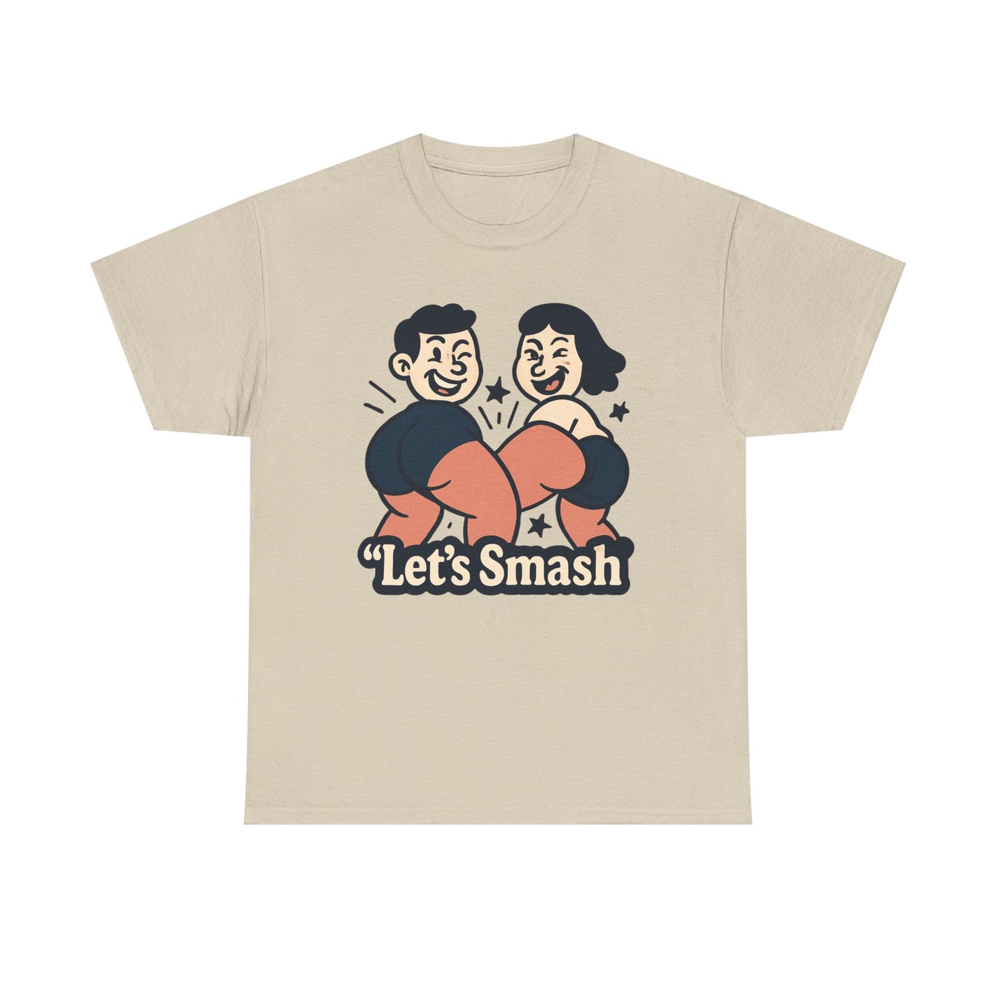 Let's Smash Tee — Retro Couples Valentine's T-Shirt
