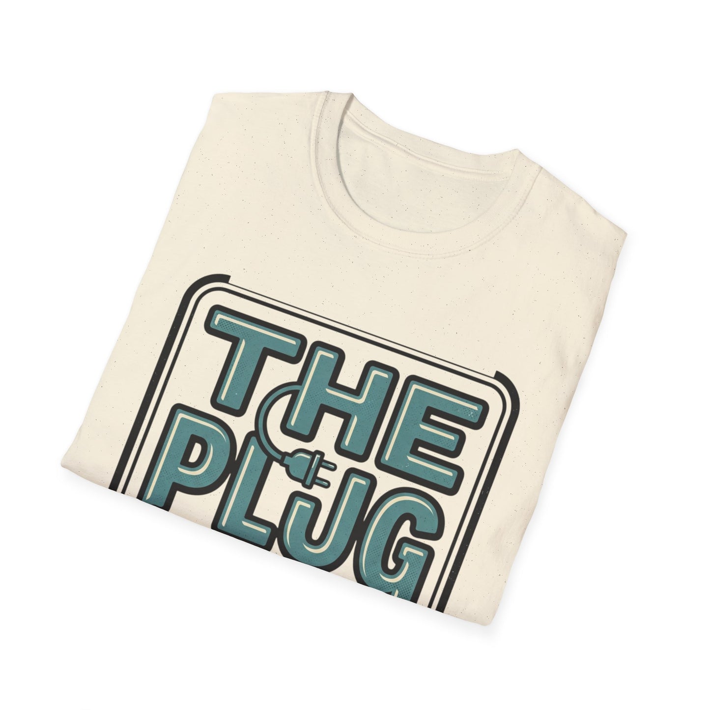 The Plug Graphic T-Shirt — Retro Power Cord Logo Tee