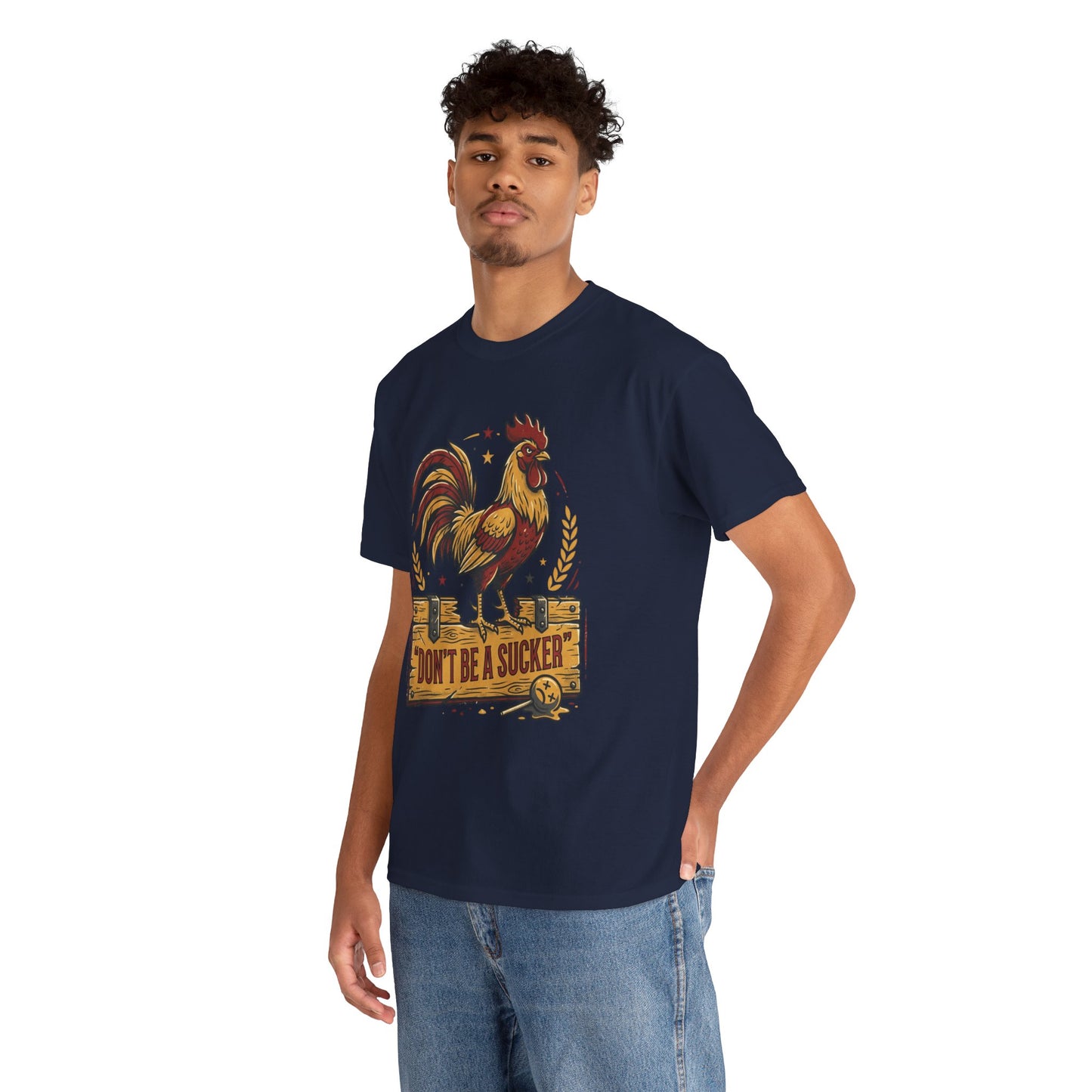 Rooster 'Don't Be a Sucker' Graphic Tee Printify