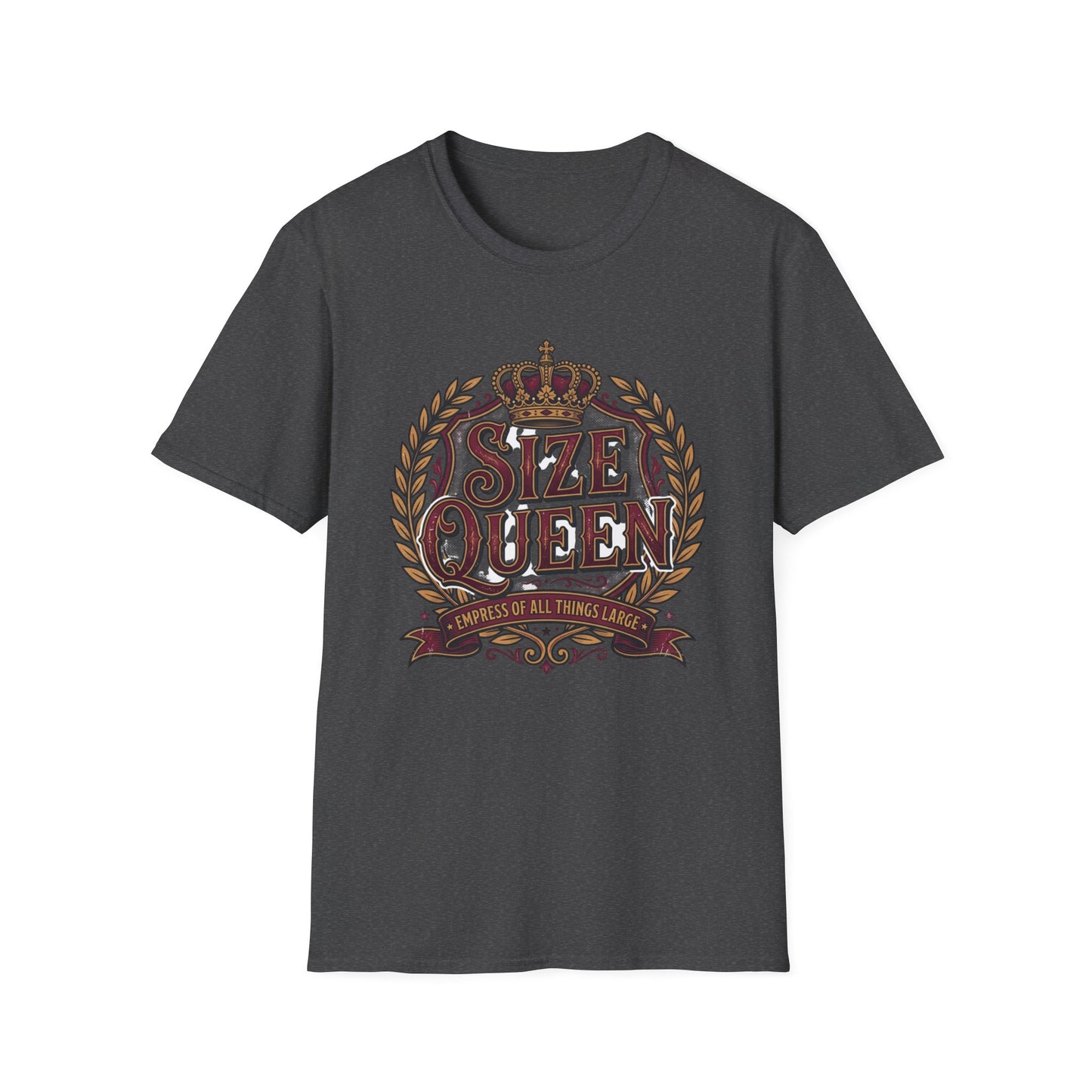 Size Queen T‑Shirt — Vintage Crown Graphic Tee Printify