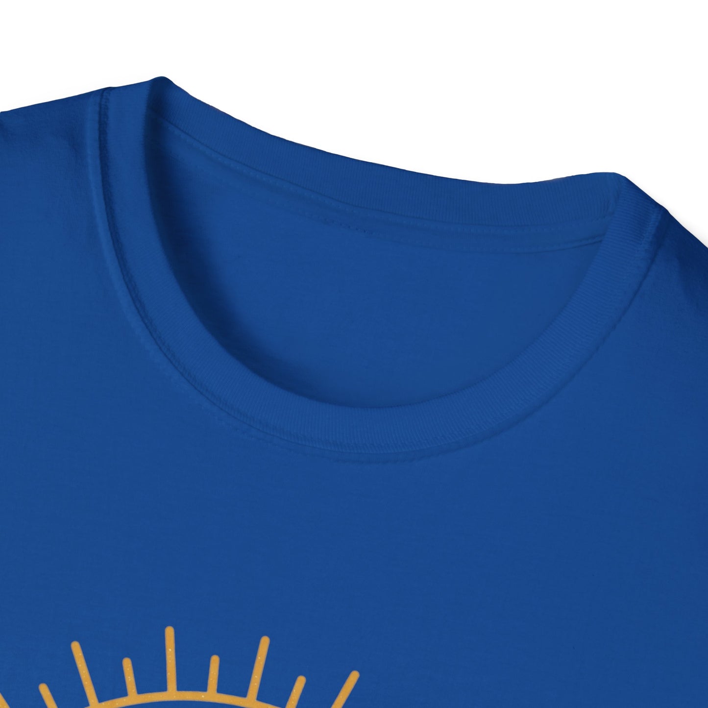 Lets Be Positive Today T-Shirt — Motivational Sunburst Graphic Tee