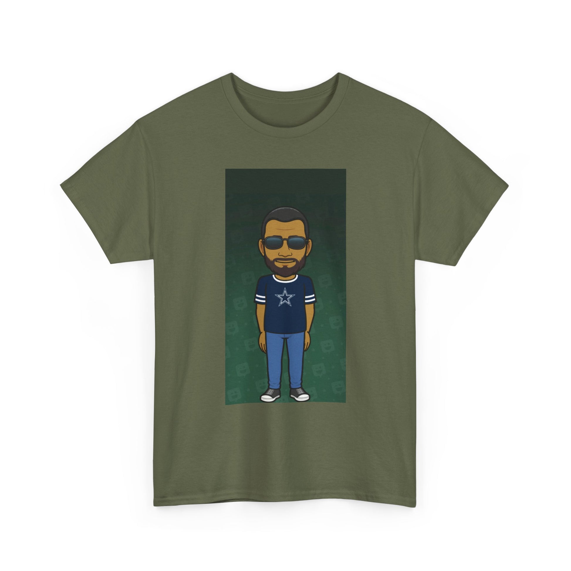 Cartoon Guy Graphic Tee — Personalized Avatar Shirt Printify