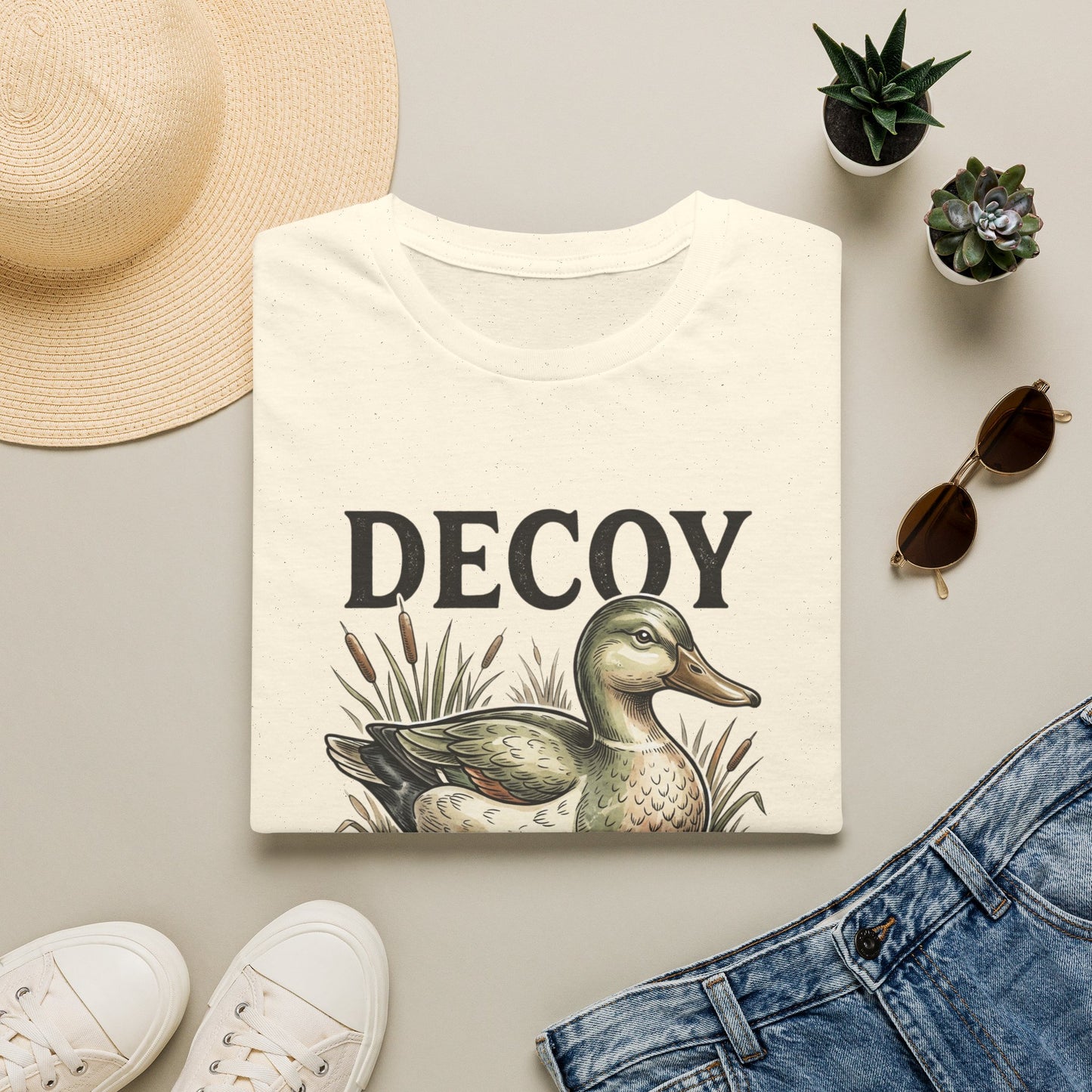 Decoy Duck T-Shirt — "Decoy for Cheaters" Vintage Waterfowl Tee