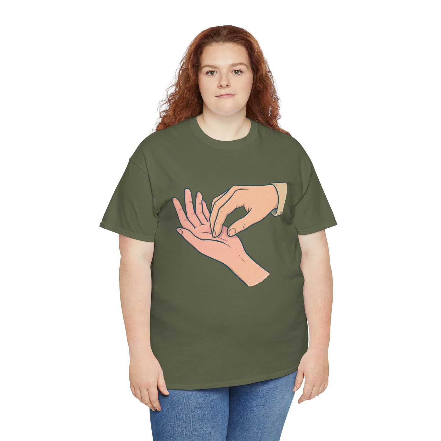 T-Shirt - Gentle Palm Reading Illustration Tee