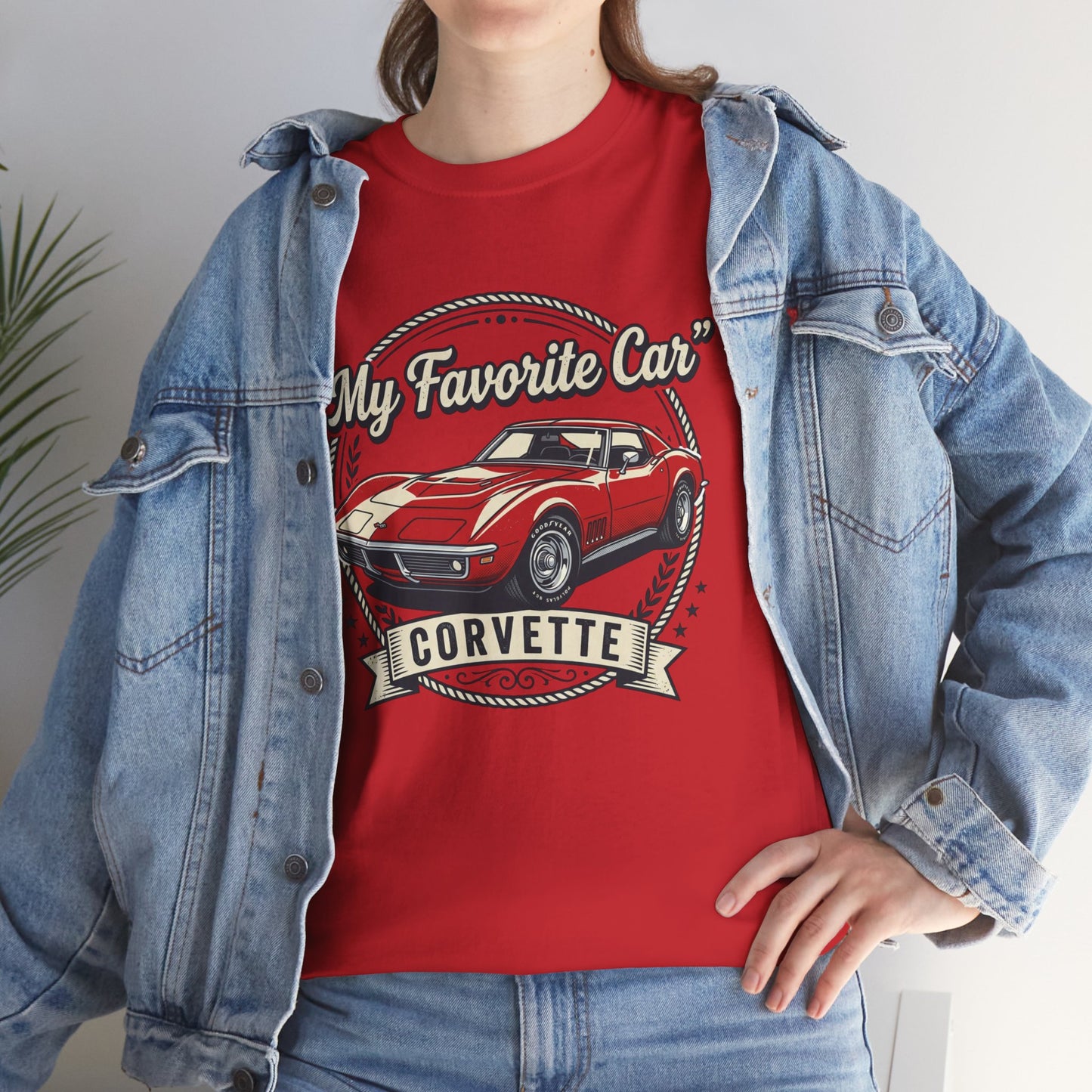 Corvette 'My Favorite Car' Classic Muscle Tee Printify