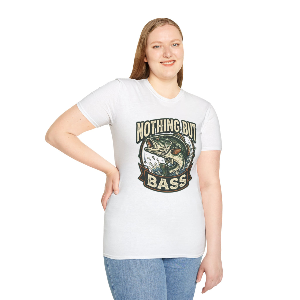 Nothing But Bass Fishing T-Shirt — Retro Largemouth Bass Graphic Tee