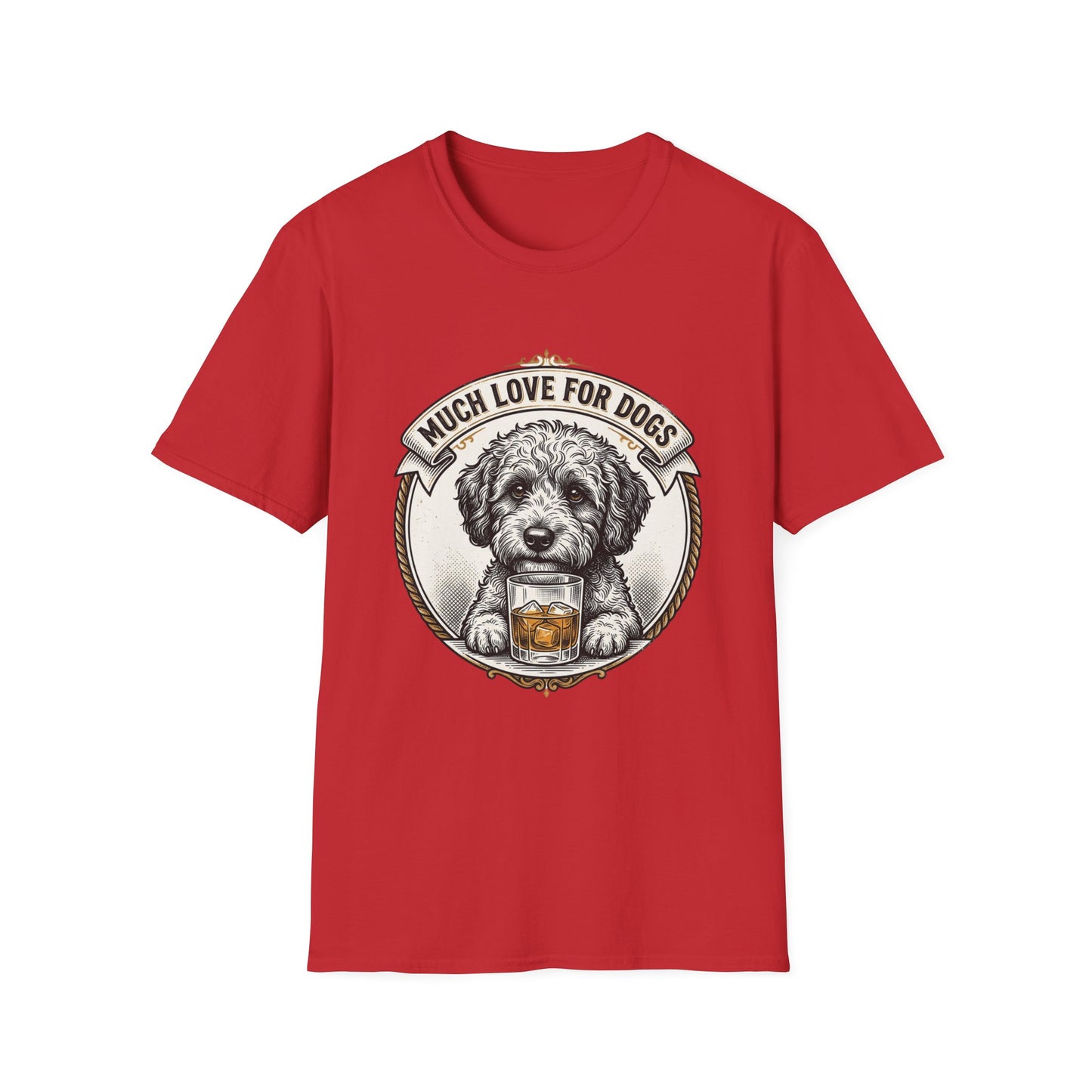 Much Love for Dogs T-Shirt — Vintage Dog Illustration Tee