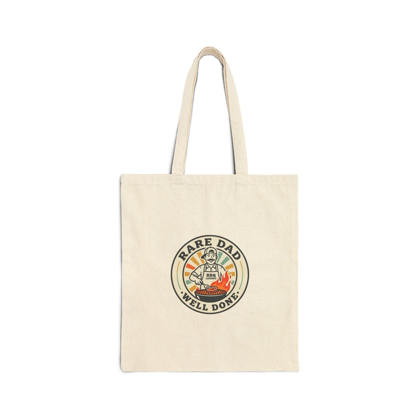 Rare Dad Cotton Canvas Tote Bag