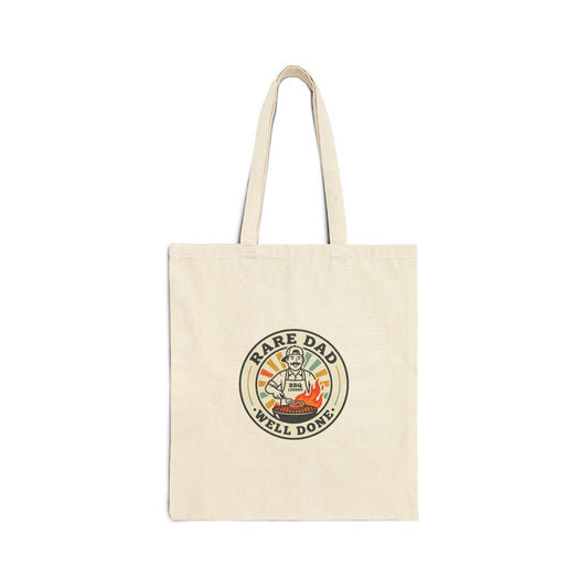 Rare Dad Cotton Canvas Tote Bag