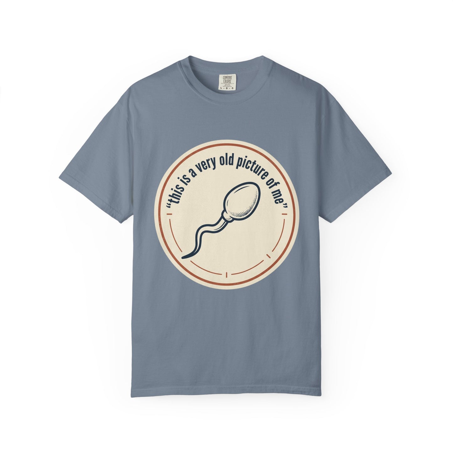 Vintage Sperm Graphic T-Shirt — "this is a very old picture of me"