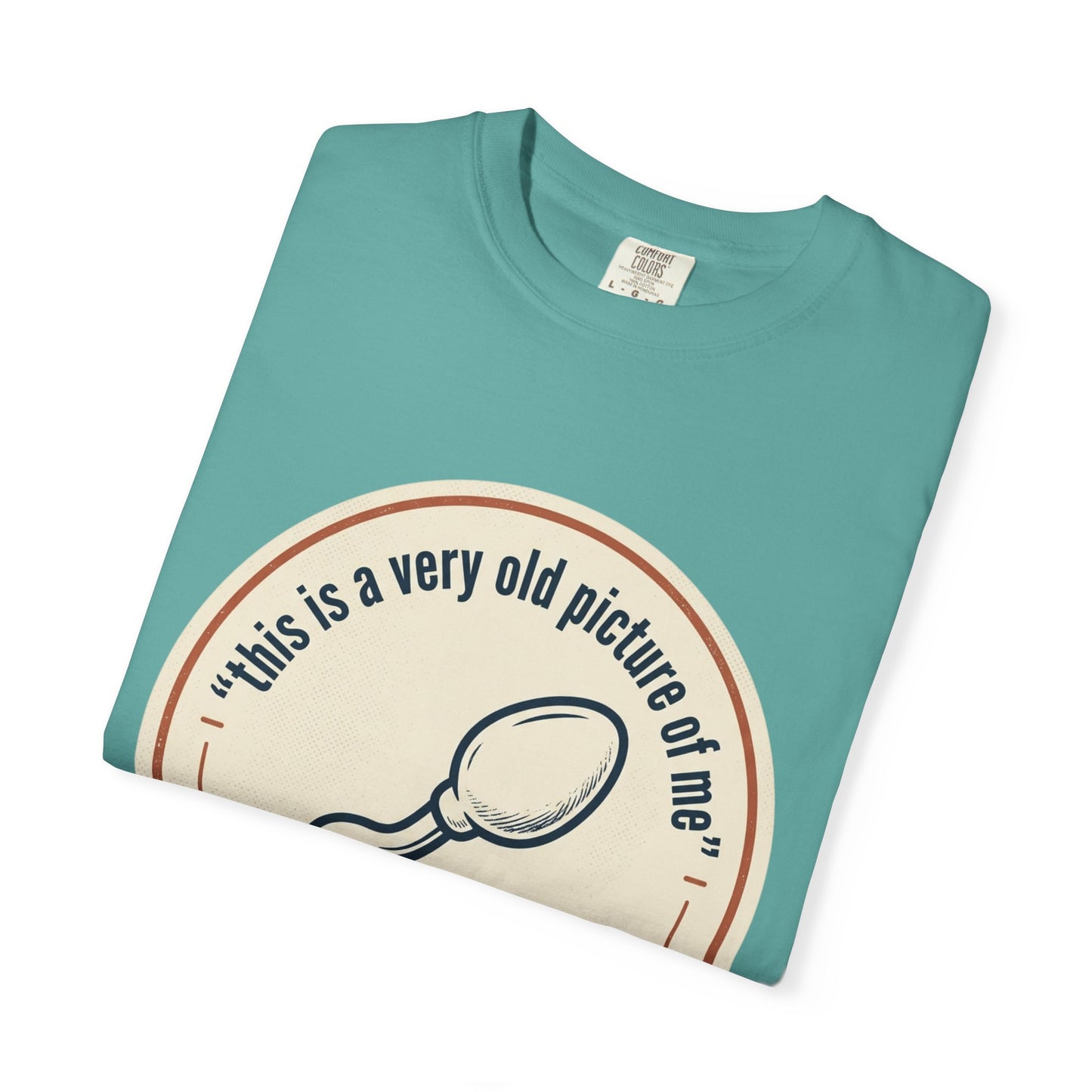 Vintage Sperm Graphic T-Shirt — "this is a very old picture of me"