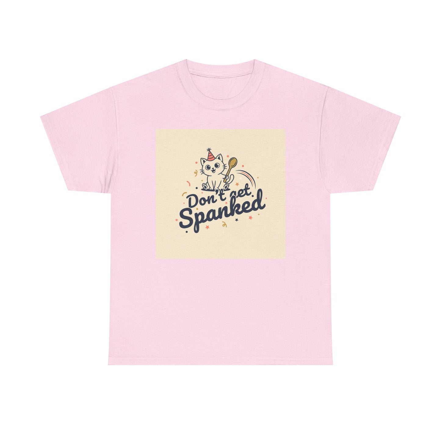 Don’t Get Spanked Cat Tee — Cute Retro Kitten Graphic T-Shirt Printify