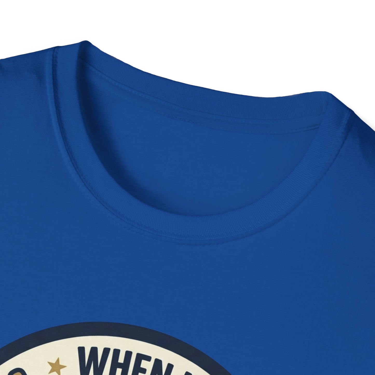 Golf Humor T-Shirt — "When I Hit Hard It May Go In The Wrong Hole" Vintage Golf Joke Tee