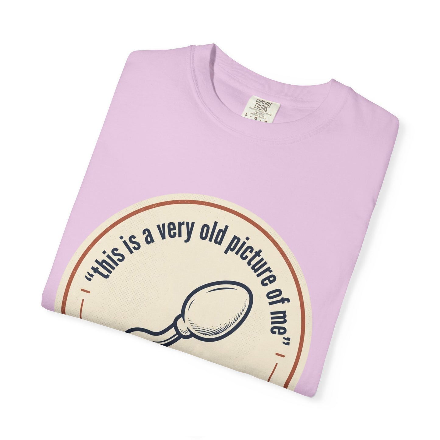 Vintage Sperm Graphic T-Shirt — "this is a very old picture of me"