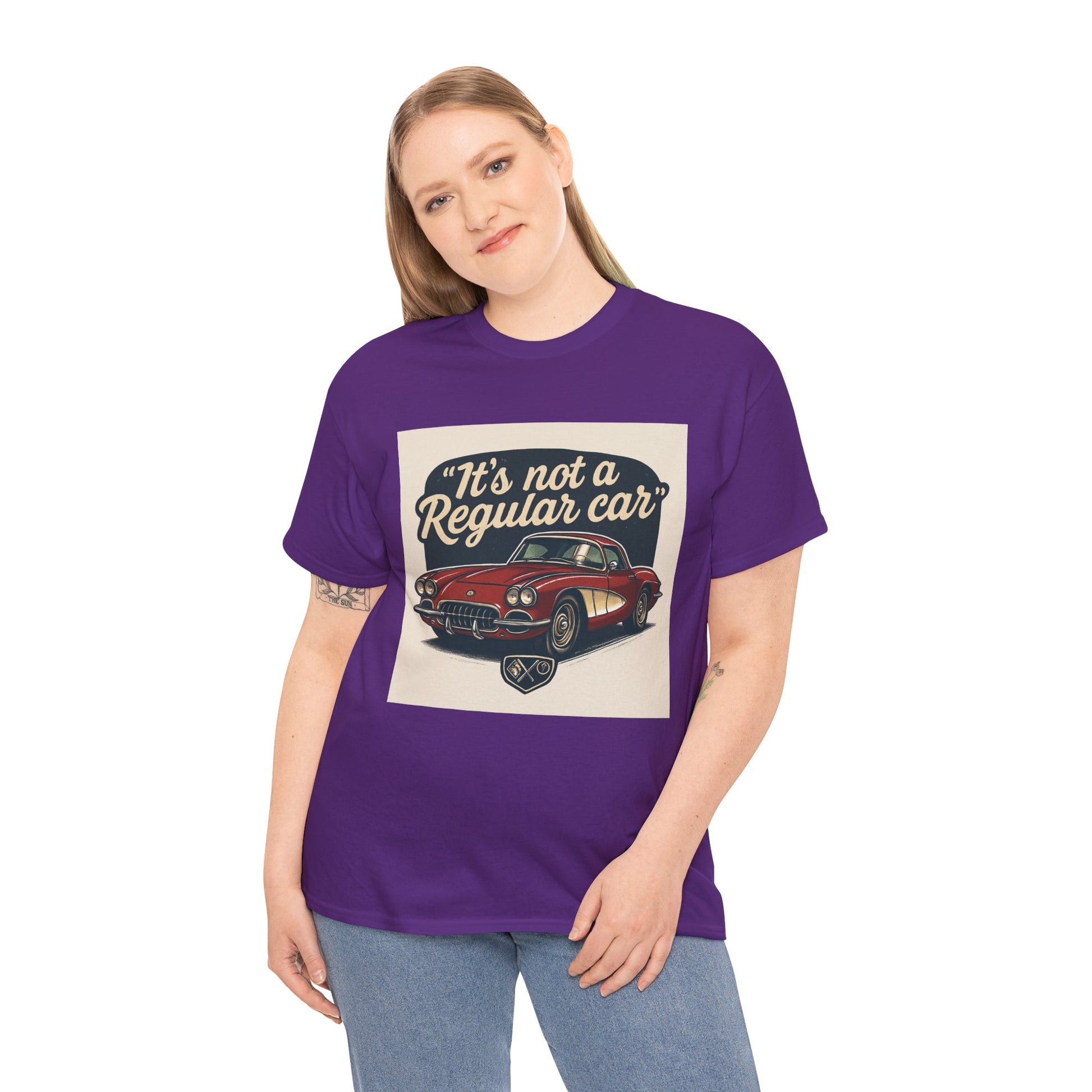 Classic Car Tee — "It's Not a Regular Car" Vintage Muscle Car Shirt Printify