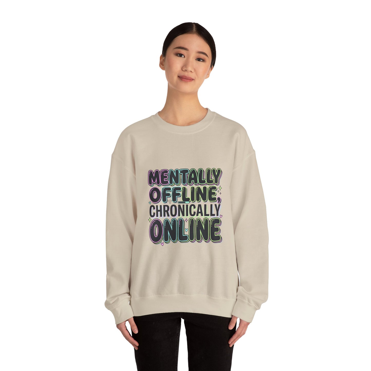 Mentally Offline Unisex Heavy Blend™ Crewneck Sweatshirt