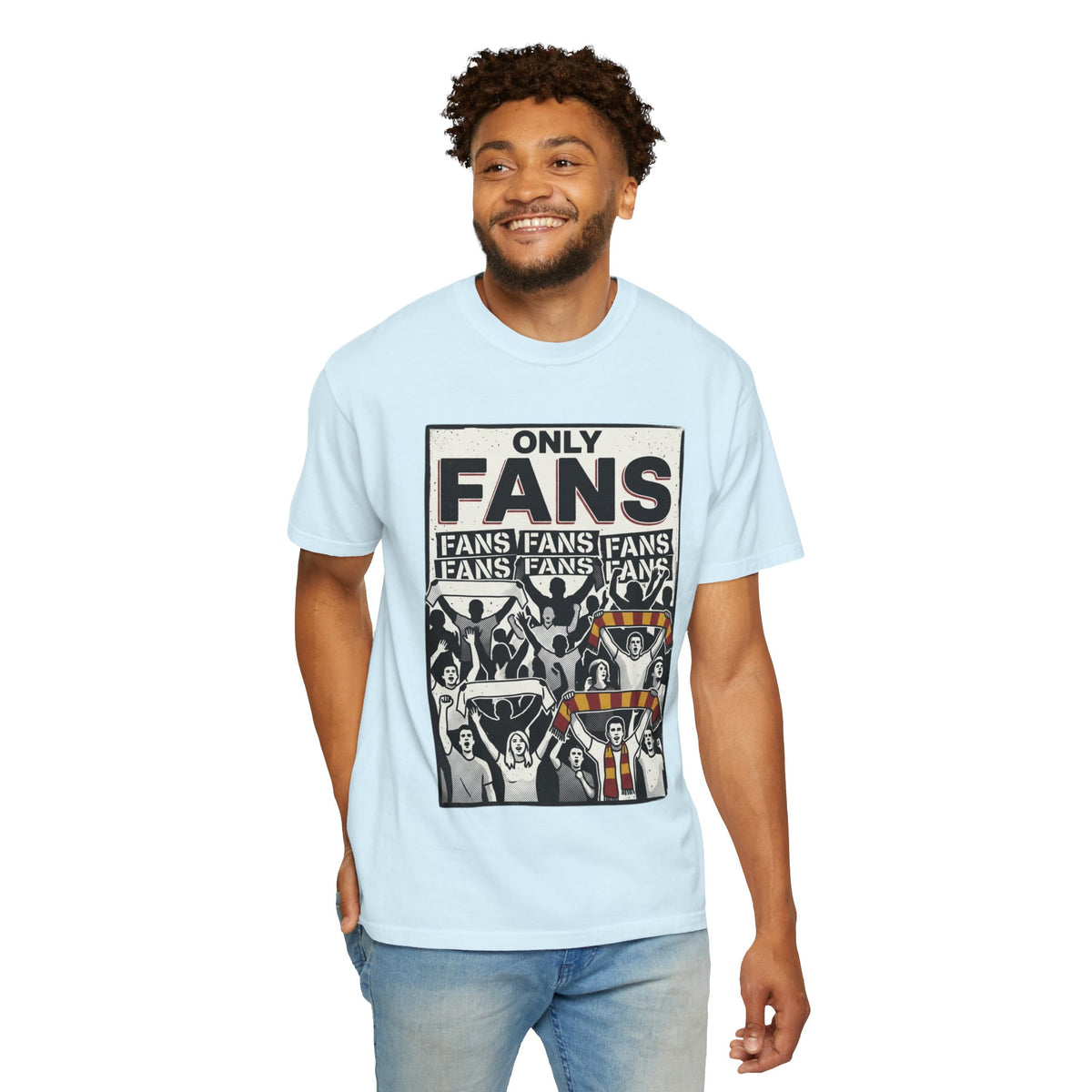 Only Fans Crowd Graphic T-Shirt — Vintage Sports Fan Tee
