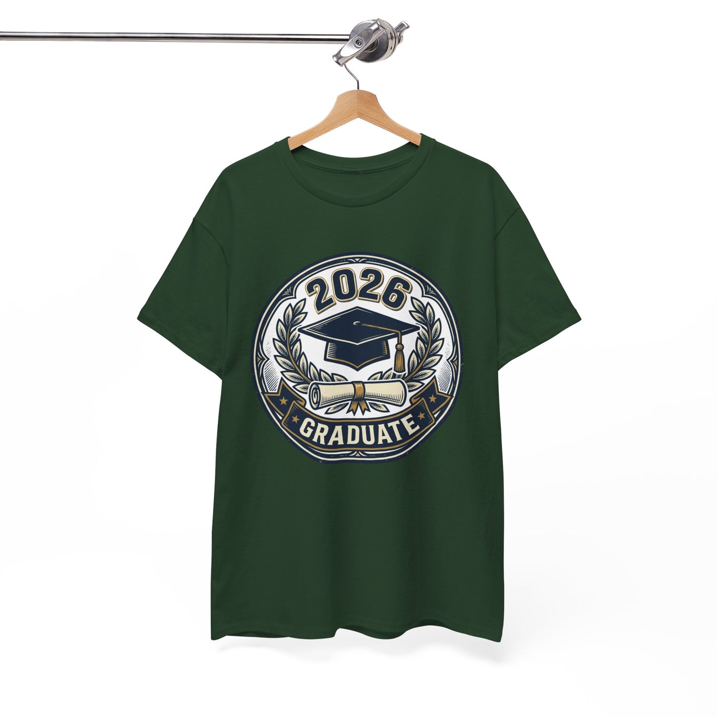 2026 Graduate T-Shirt — Graduation Cap Emblem Tee