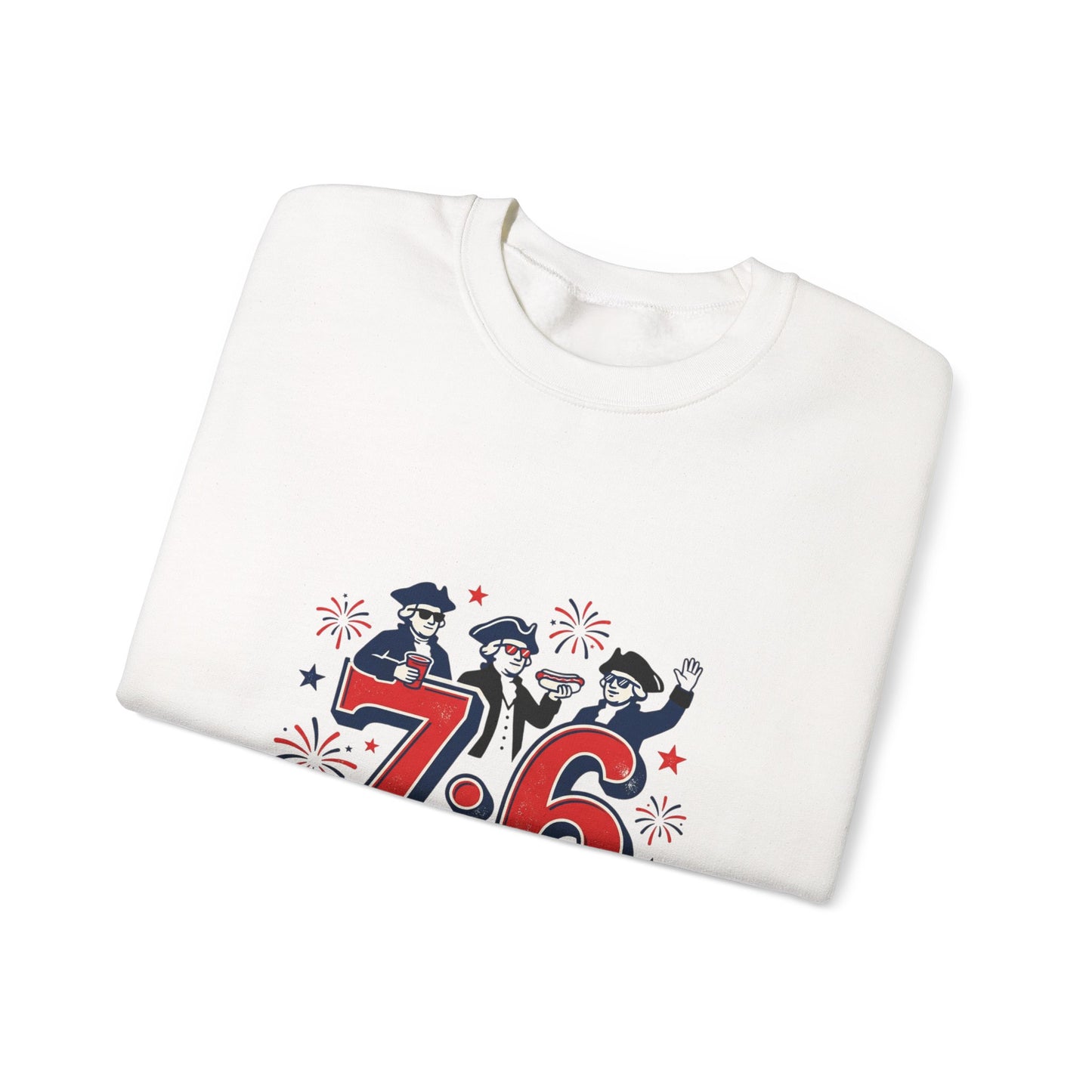 7·6 History Nerds Know Sweatshirt | 1776 patriotic vintage meme